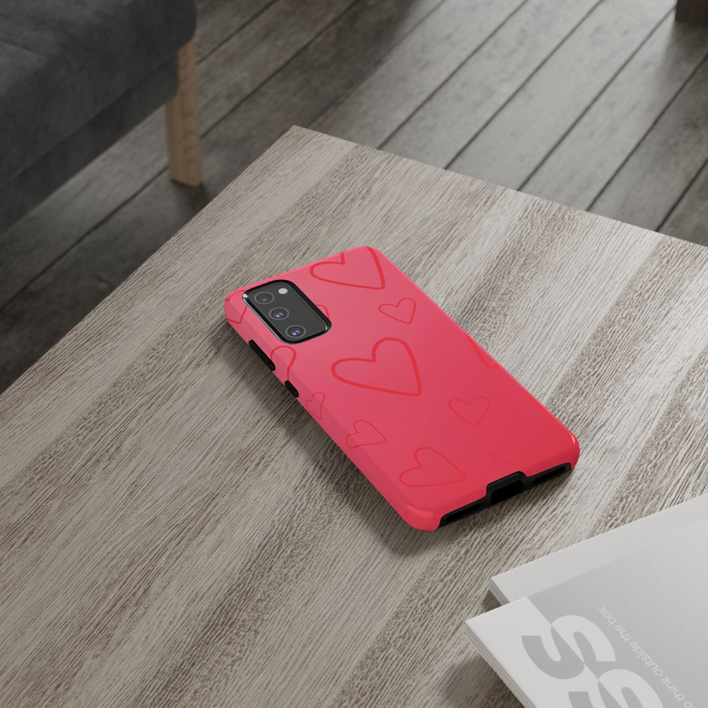 Hearts Red Tough Cases