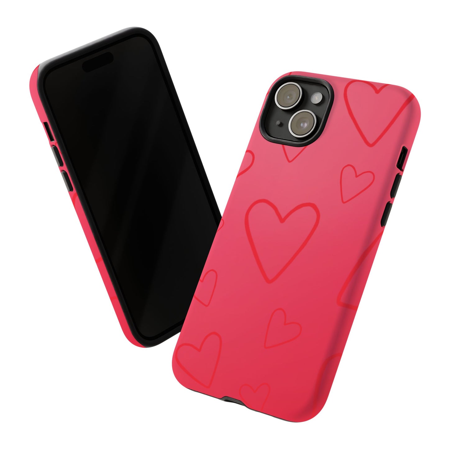 Hearts Red Tough Cases