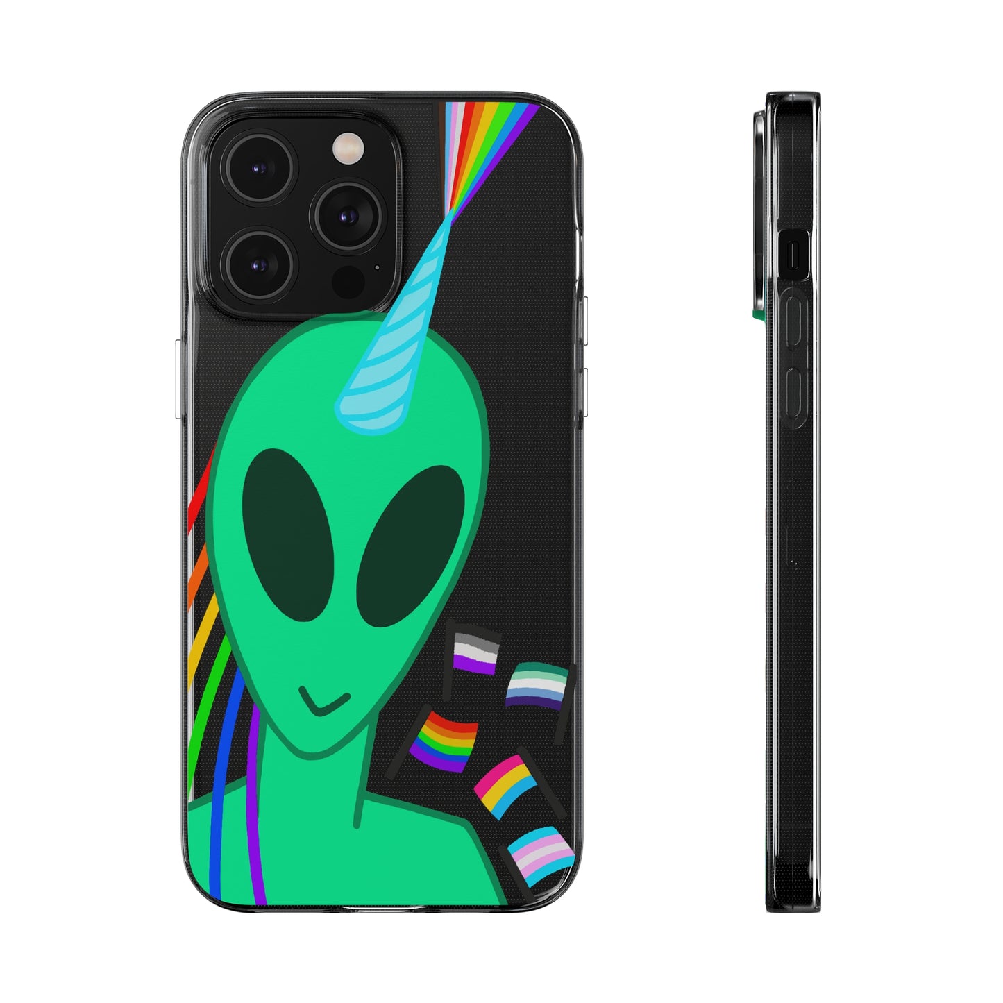 Gay Alien Clear Soft Phone Cases