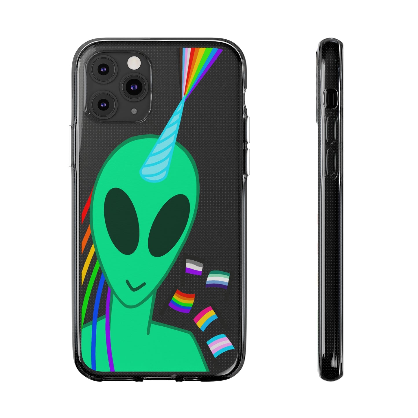 Gay Alien Clear Soft Phone Cases