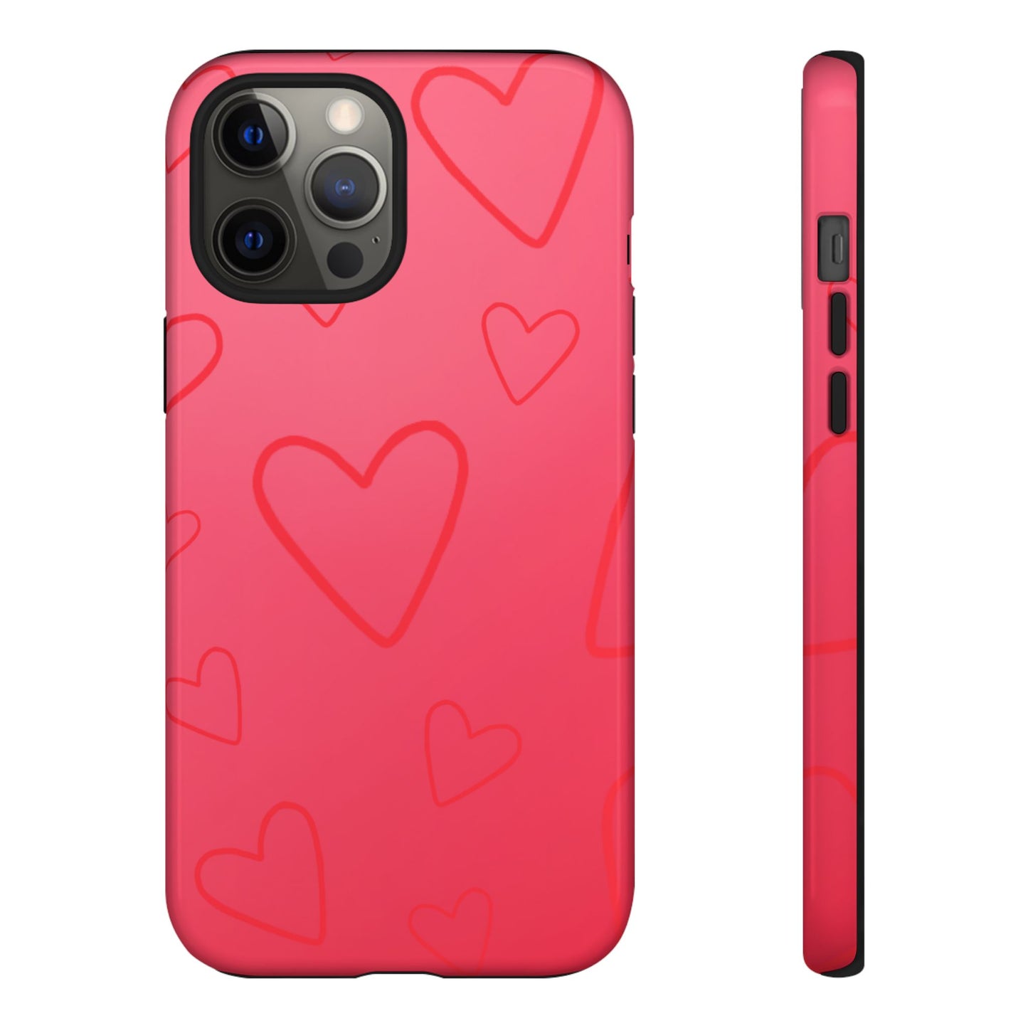 Hearts Red Tough Cases