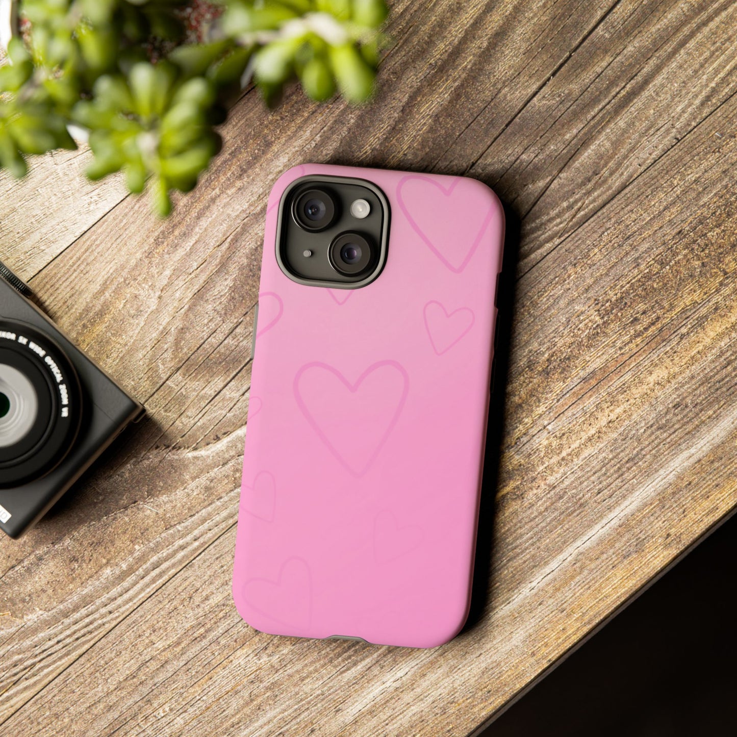 Hearts Pink Tough Cases