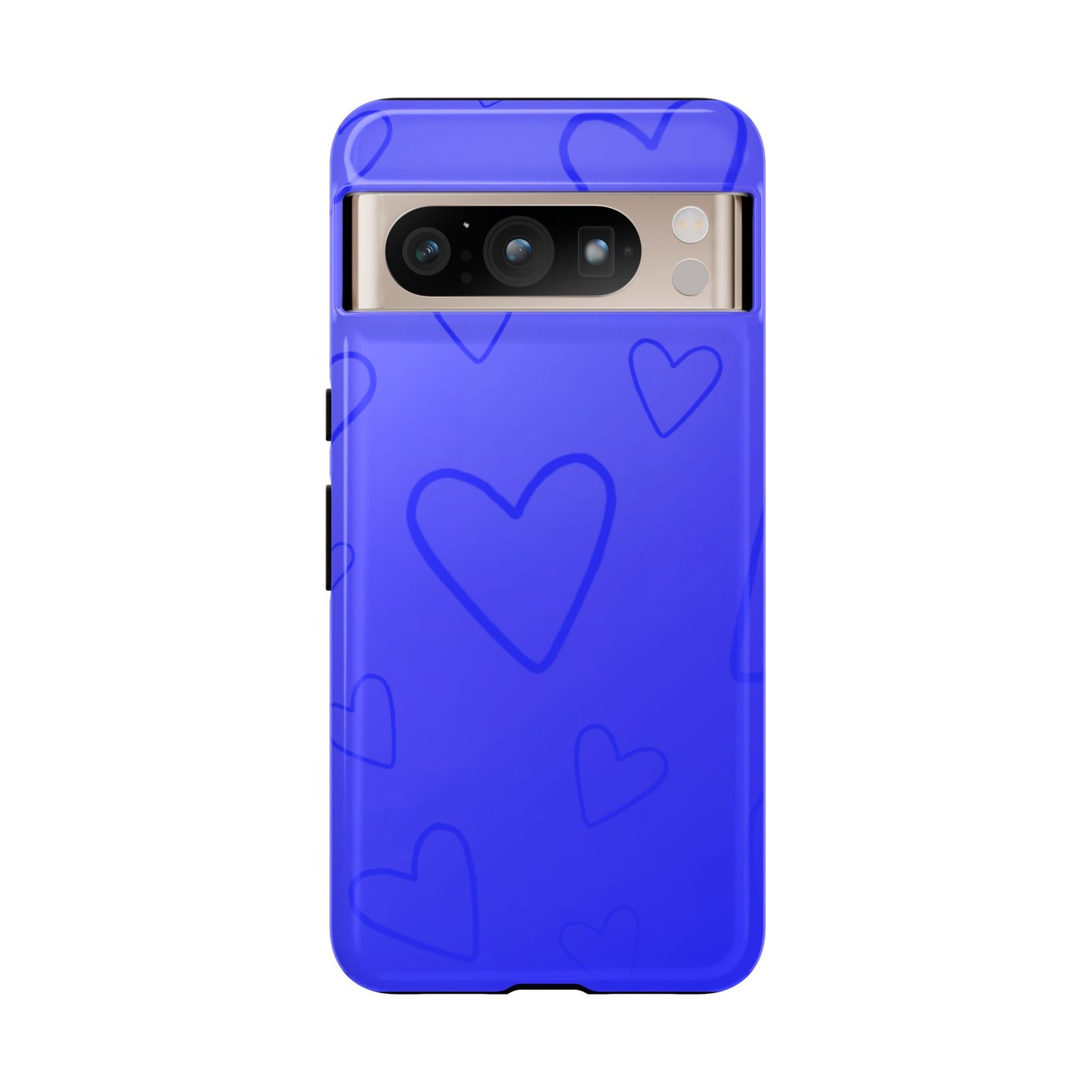 Hearts Blue Tough Cases