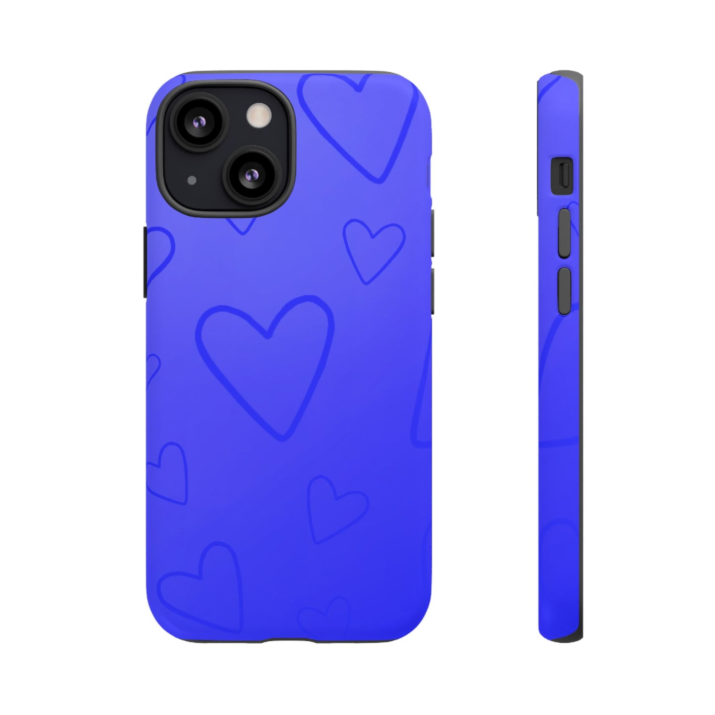 Hearts Blue Tough Cases