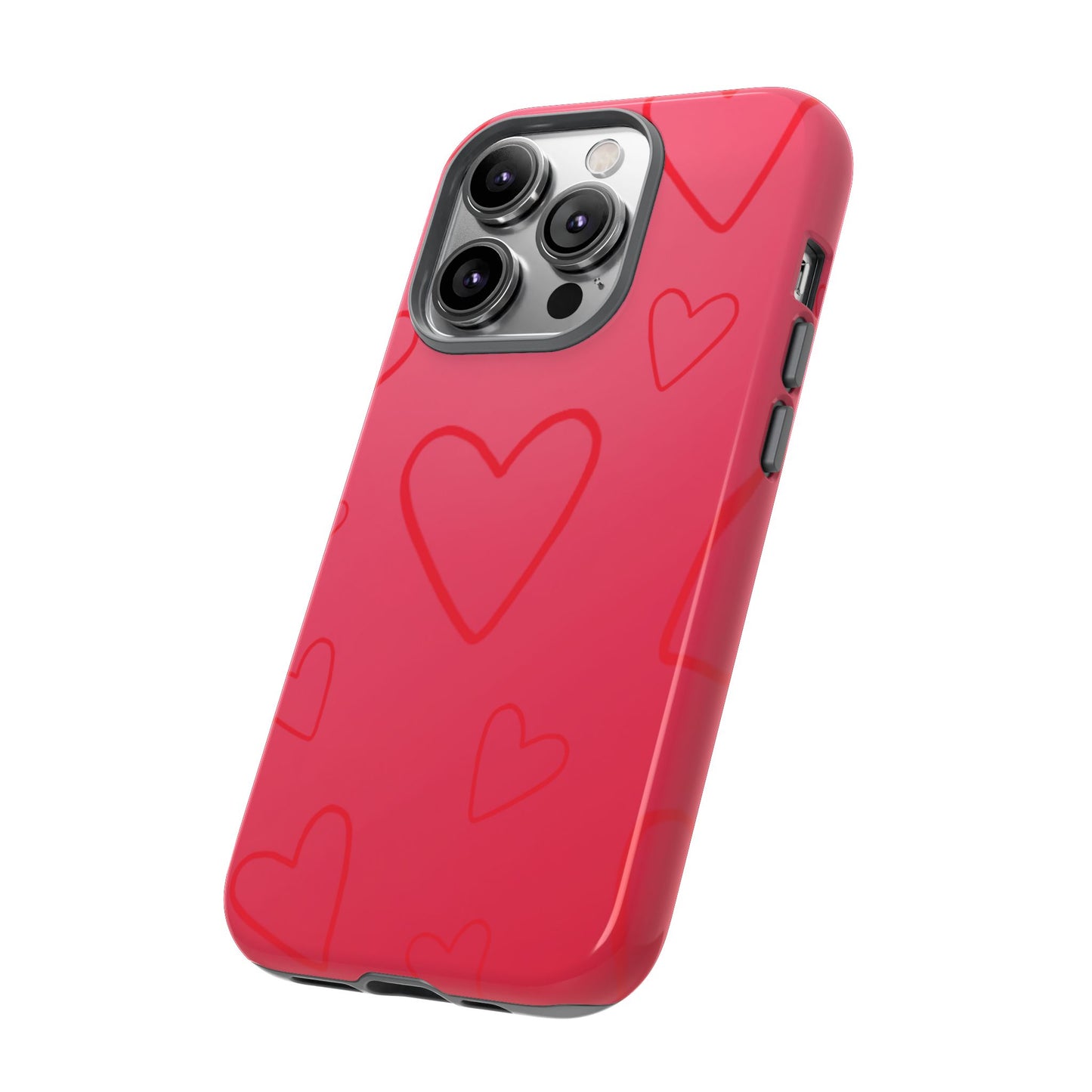 Hearts Red Tough Cases