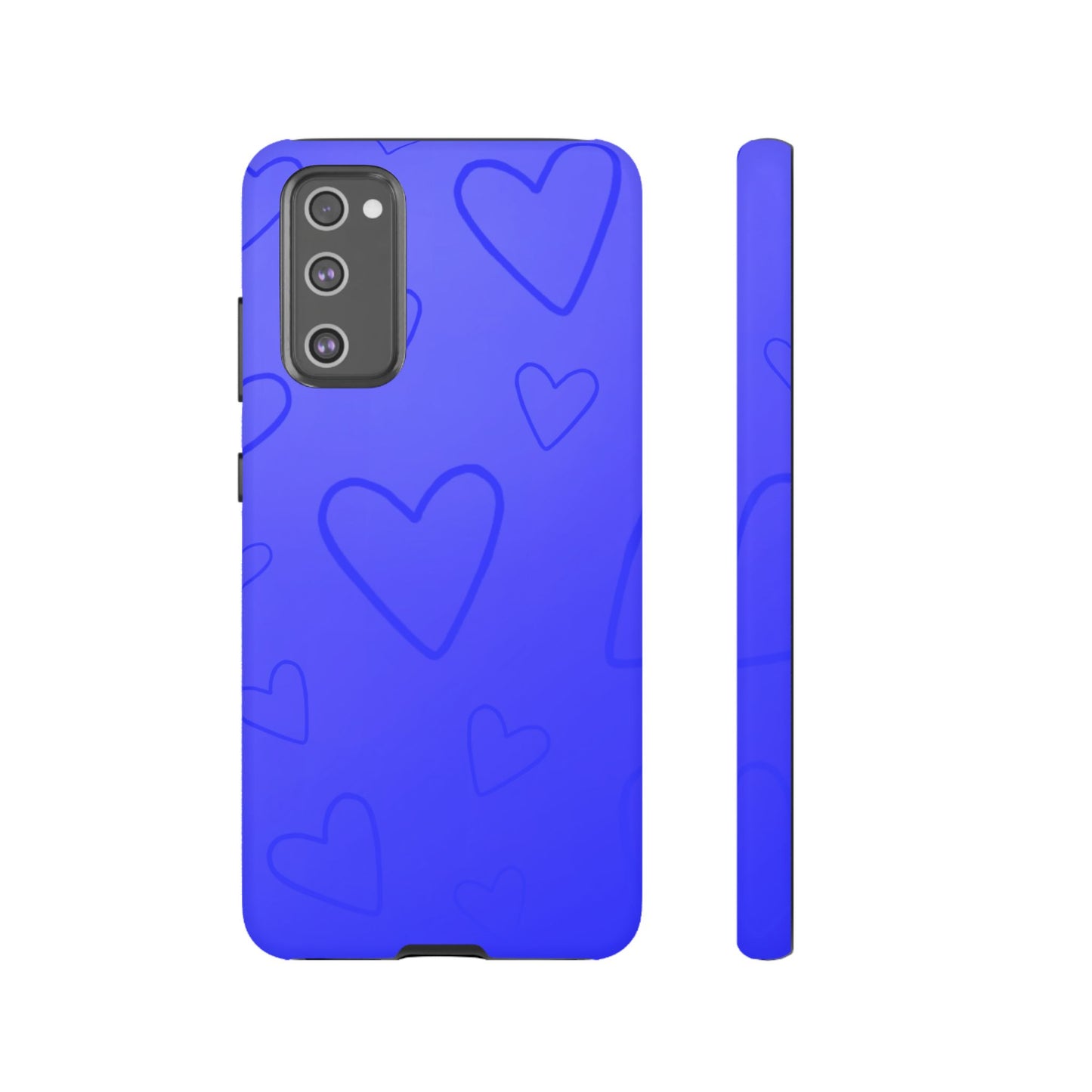 Hearts Blue Tough Cases