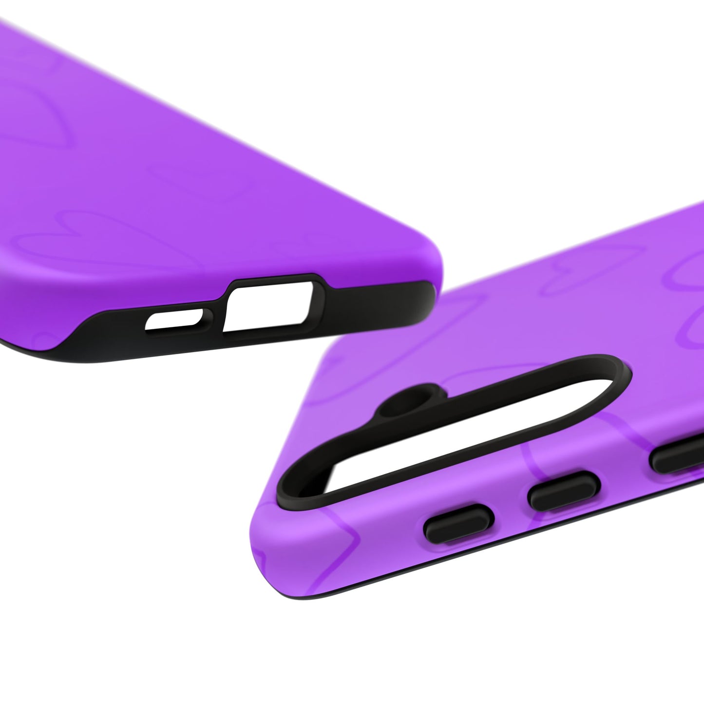 Hearts Purple Tough Cases