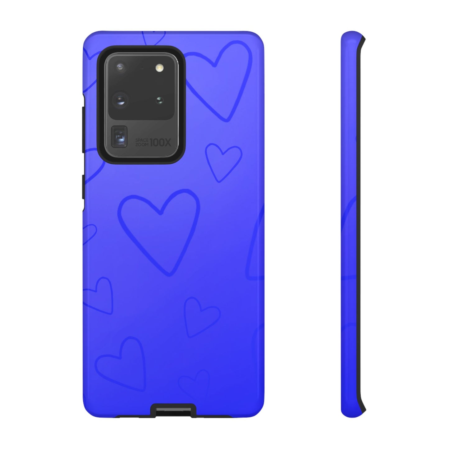 Hearts Blue Tough Cases