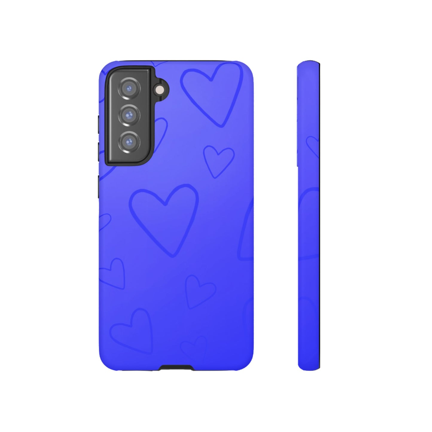 Hearts Blue Tough Cases