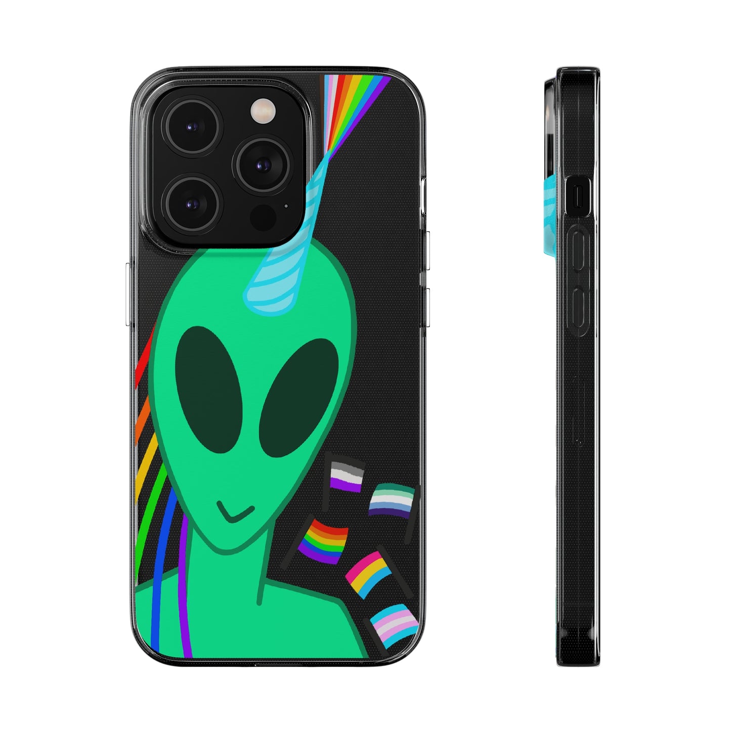 Gay Alien Clear Soft Phone Cases