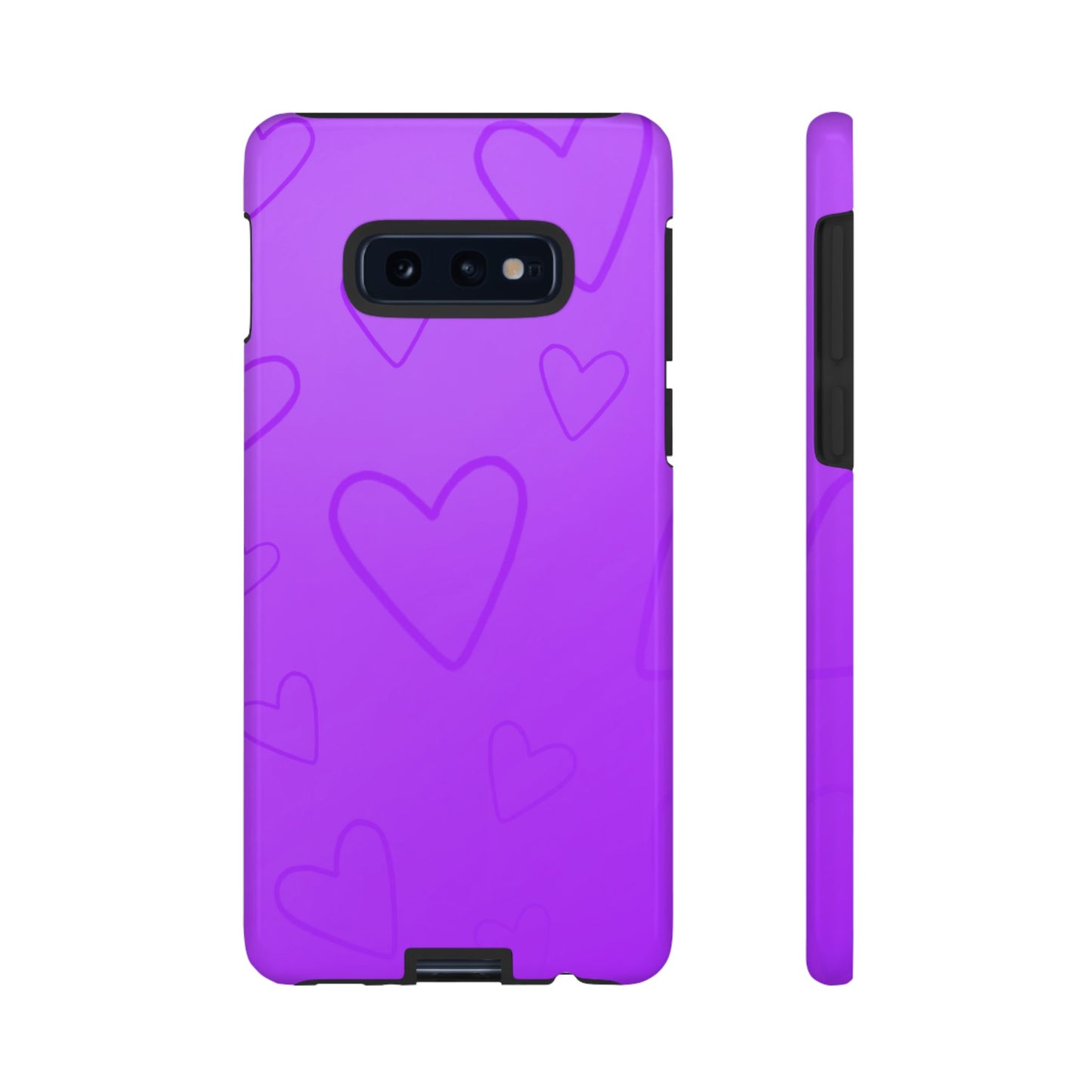 Hearts Purple Tough Cases