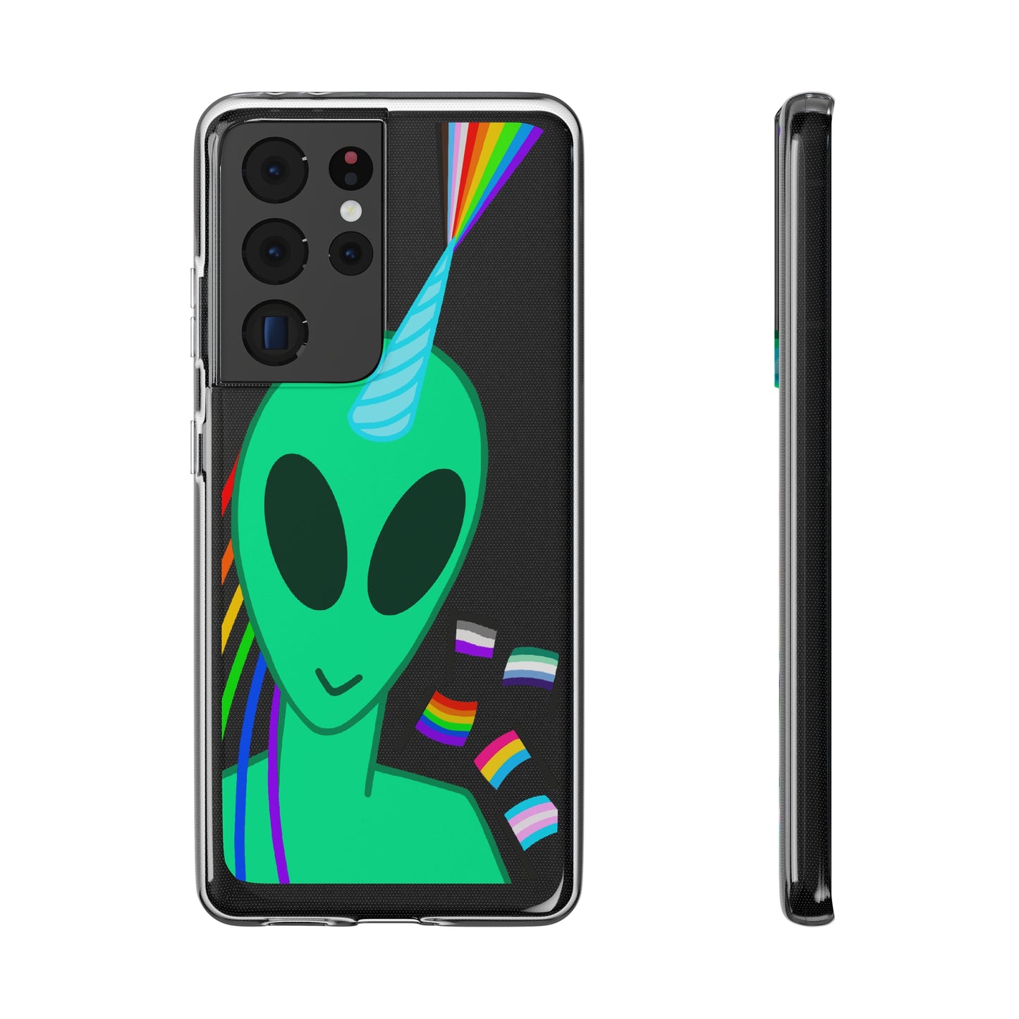 Gay Alien Clear Soft Phone Cases