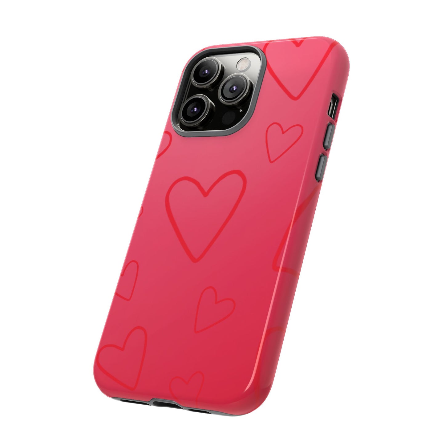 Hearts Red Tough Cases