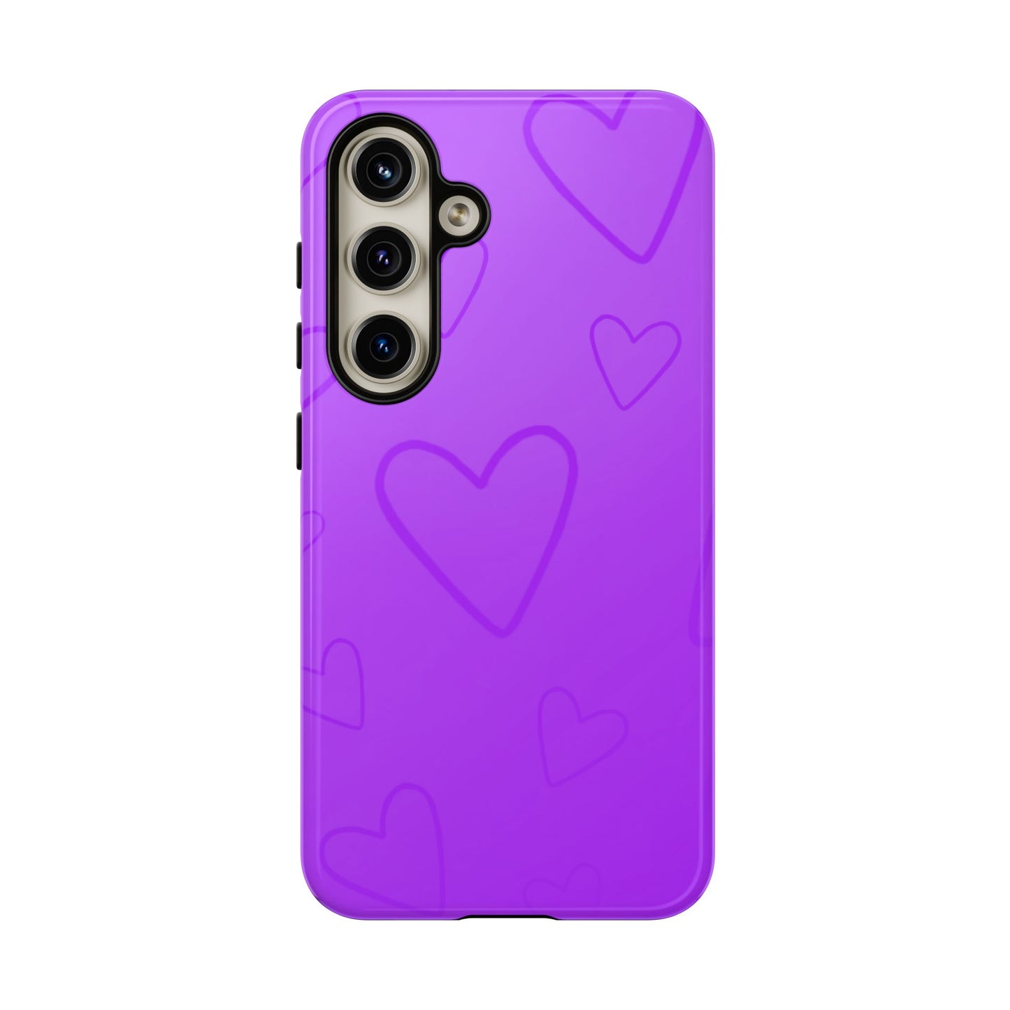 Hearts Purple Tough Cases