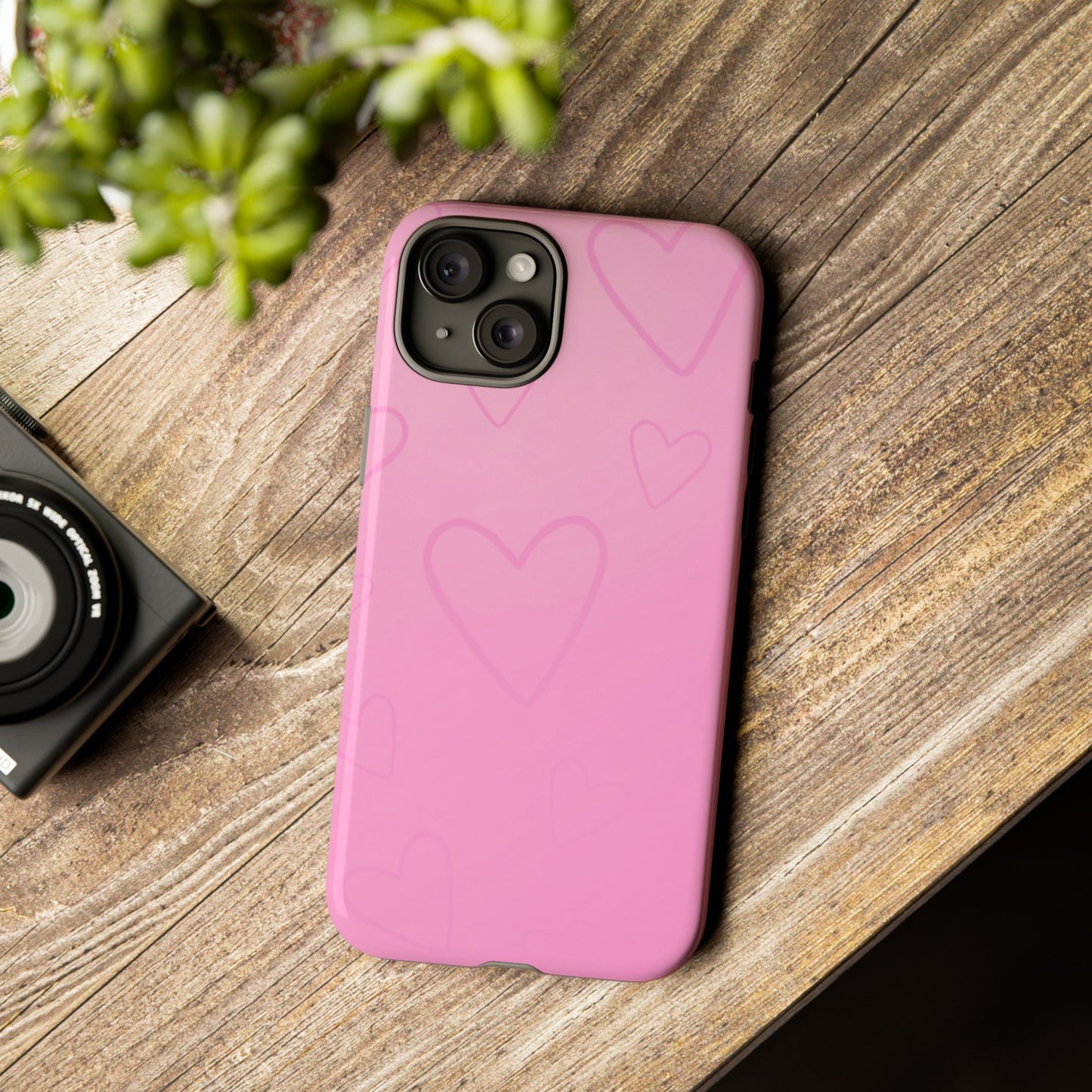 Hearts Pink Tough Cases