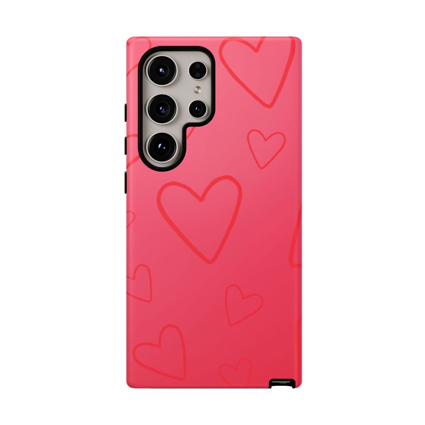 Hearts Red Tough Cases