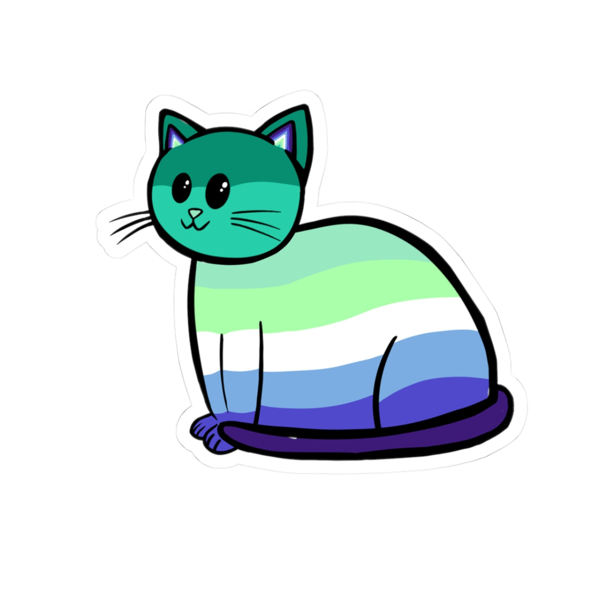 Gay Men Cat Stickers