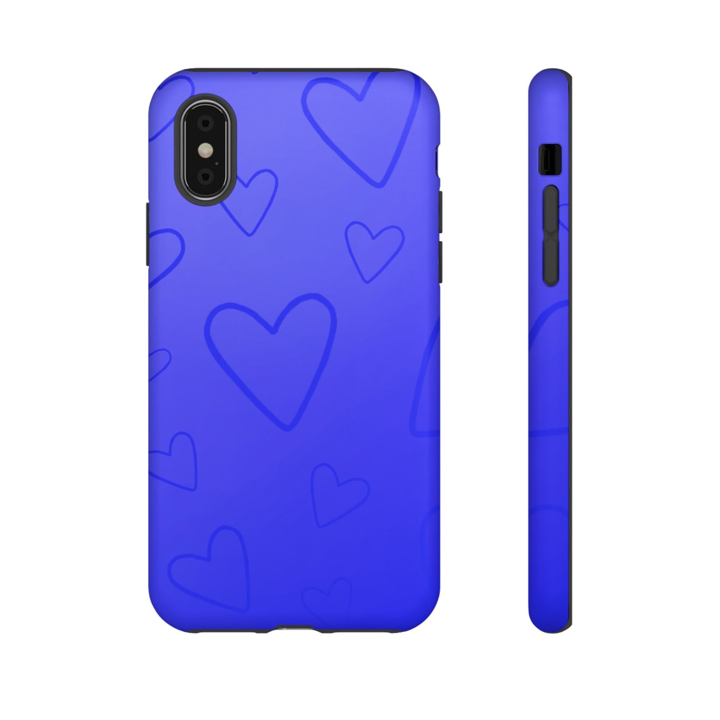 Hearts Blue Tough Cases