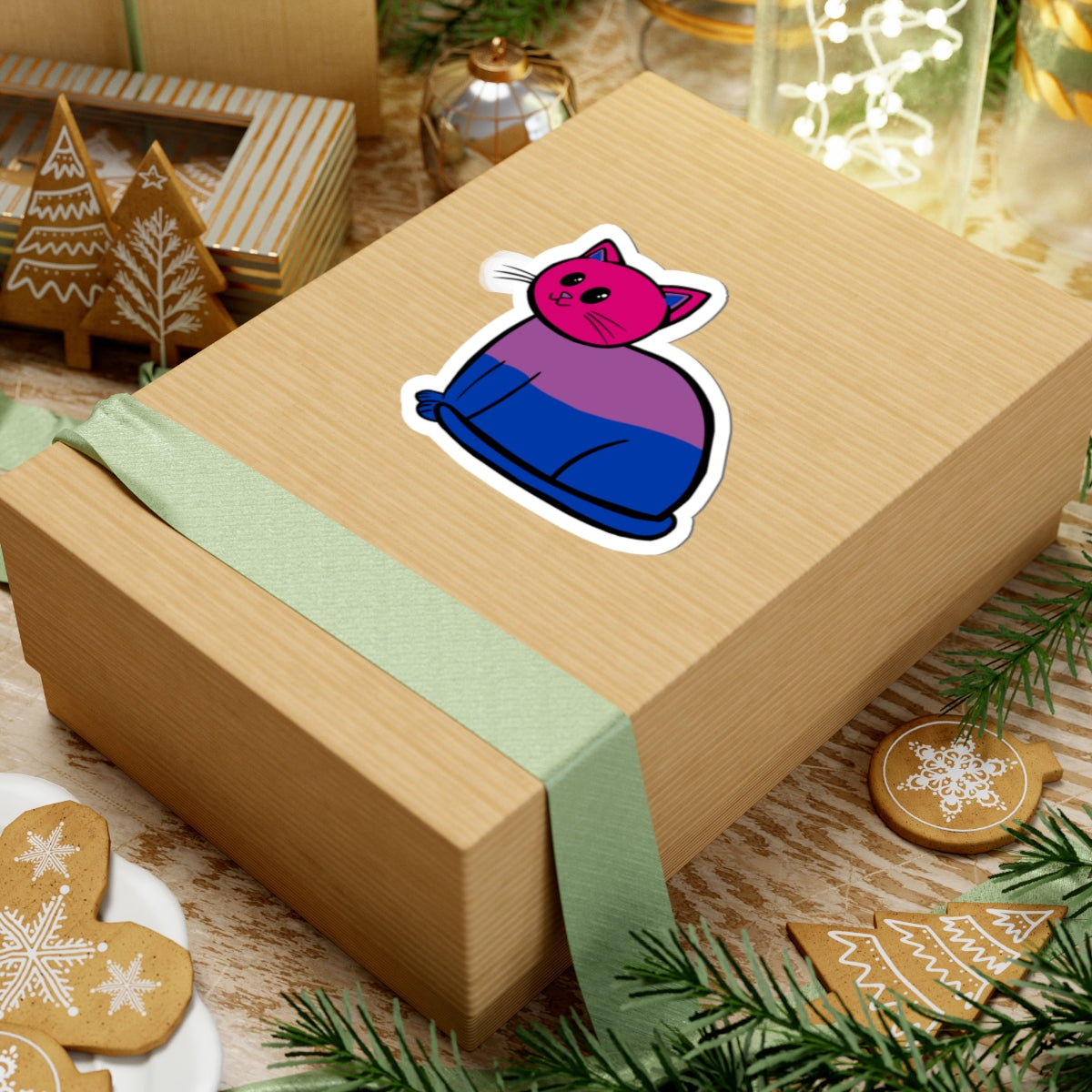 Bisexual Cat Sticker