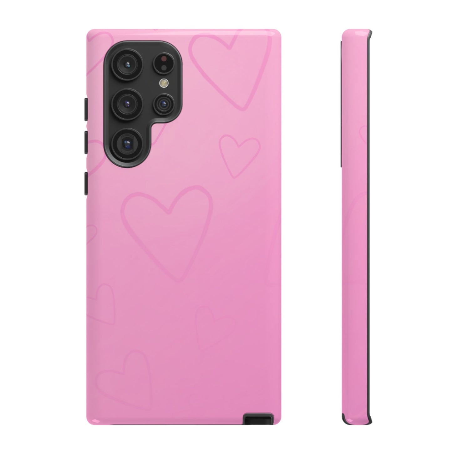 Hearts Pink Tough Cases