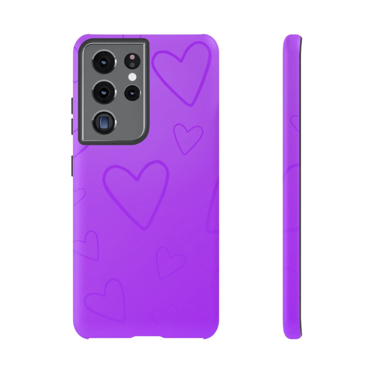 Hearts Purple Tough Cases