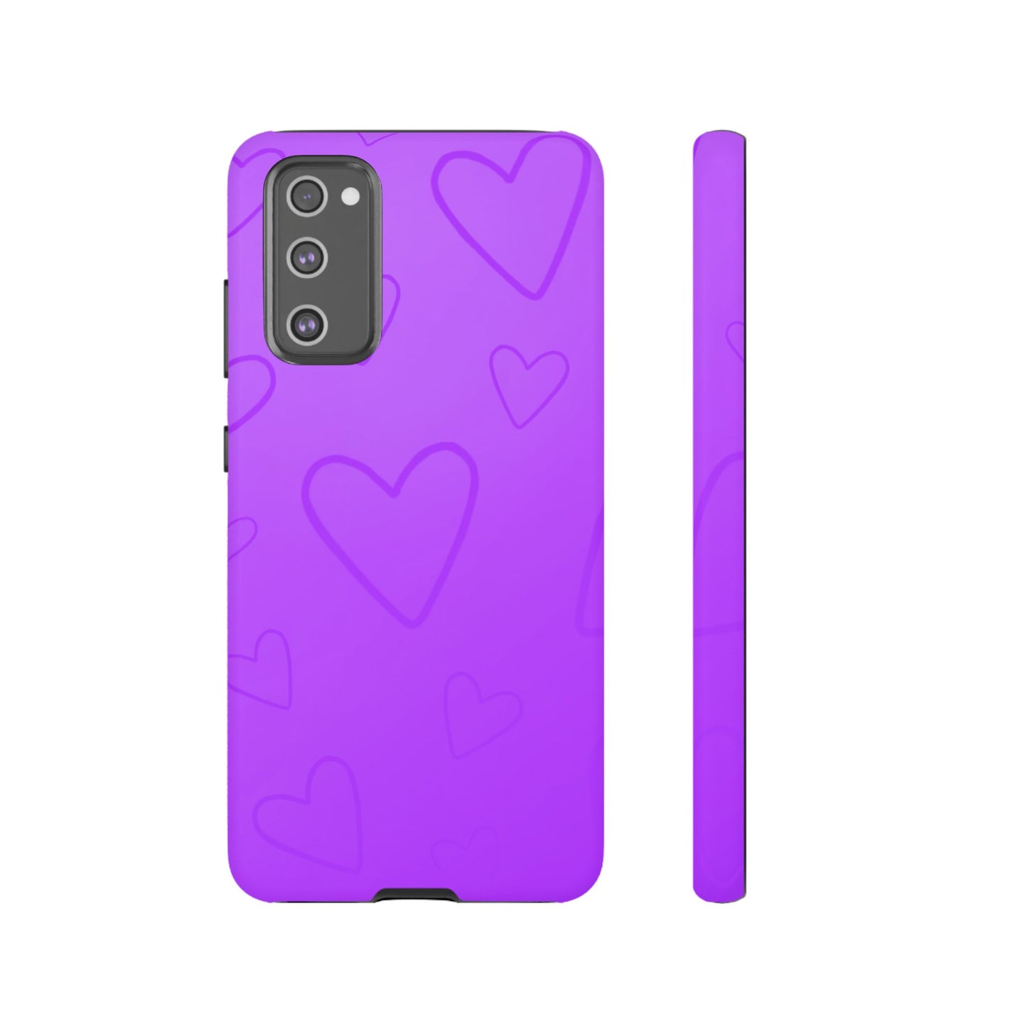 Hearts Purple Tough Cases