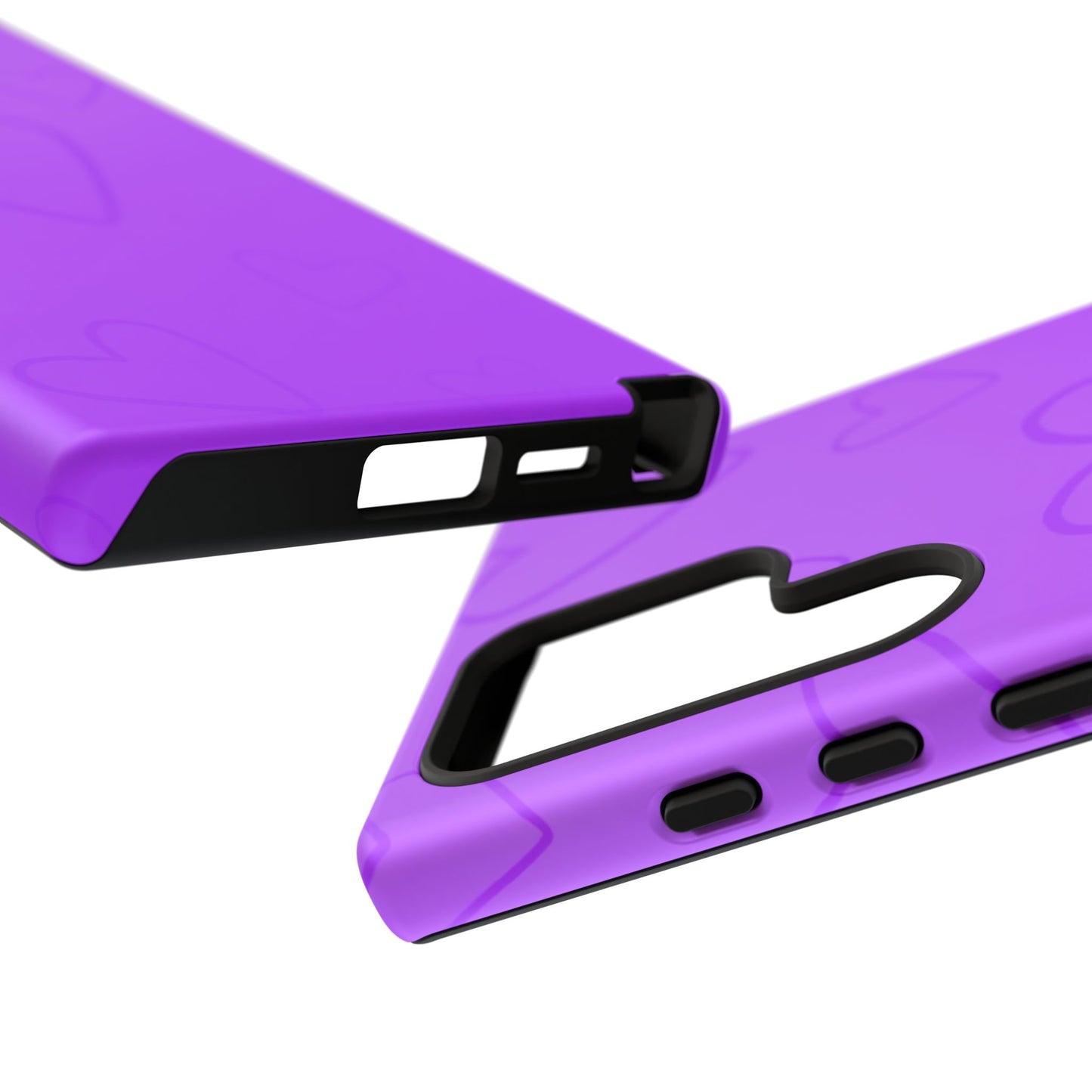 Hearts Purple Tough Cases