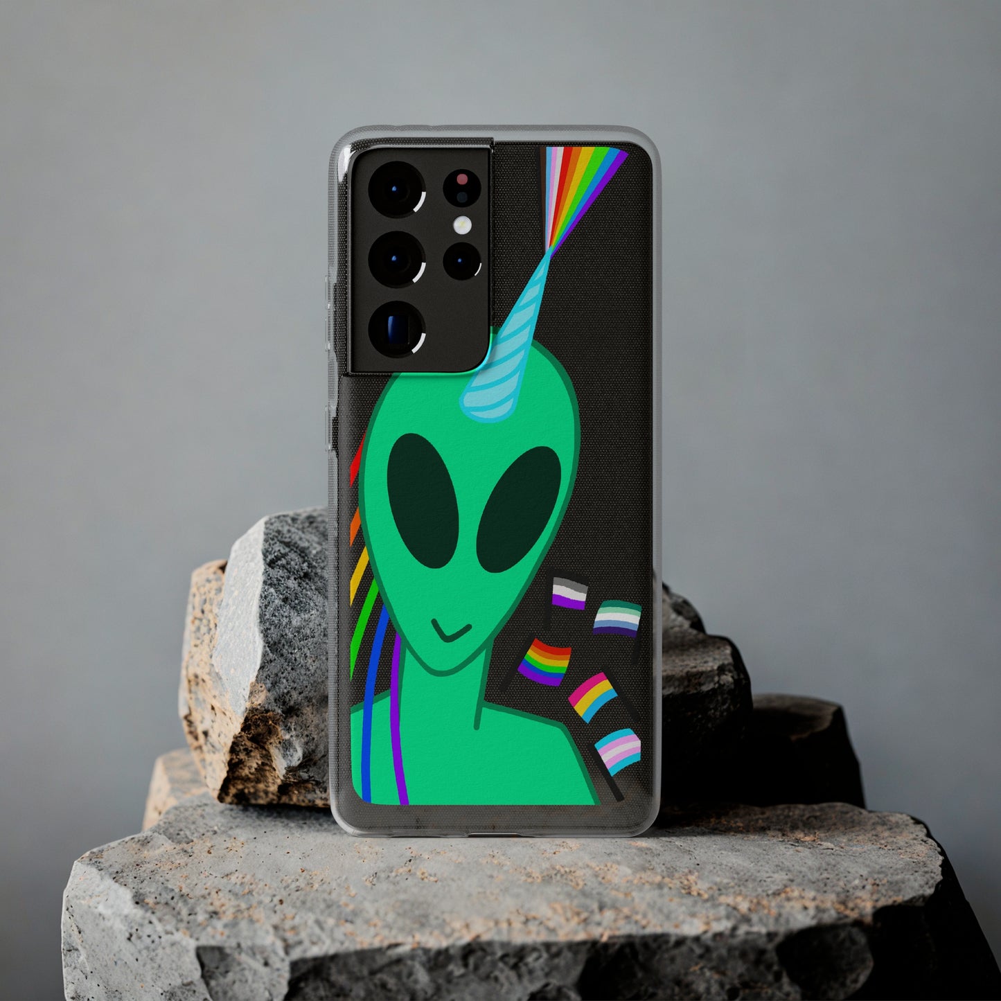 Gay Alien Clear Soft Phone Cases