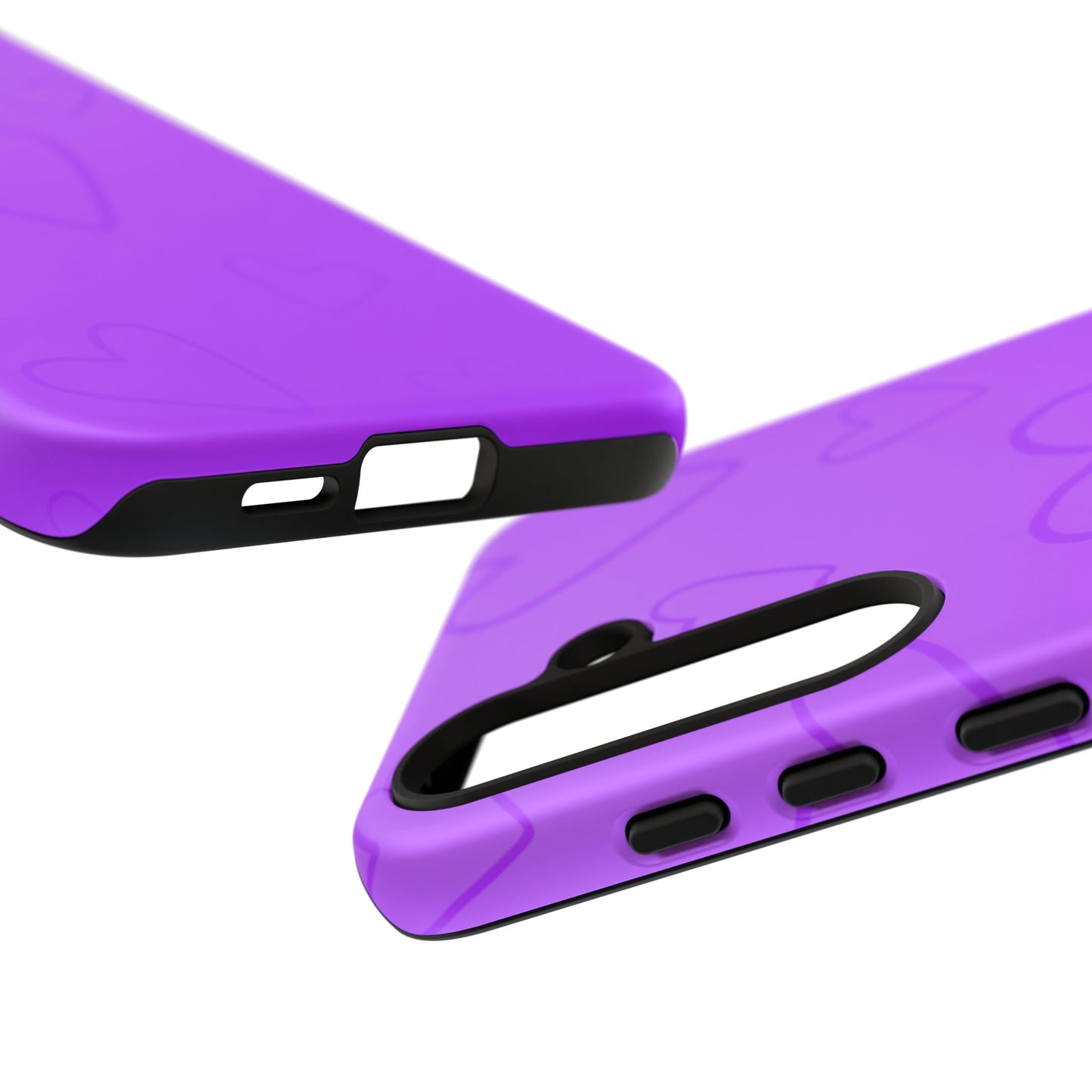 Hearts Purple Tough Cases