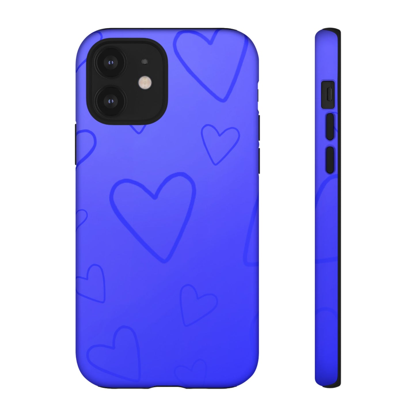 Hearts Blue Tough Cases