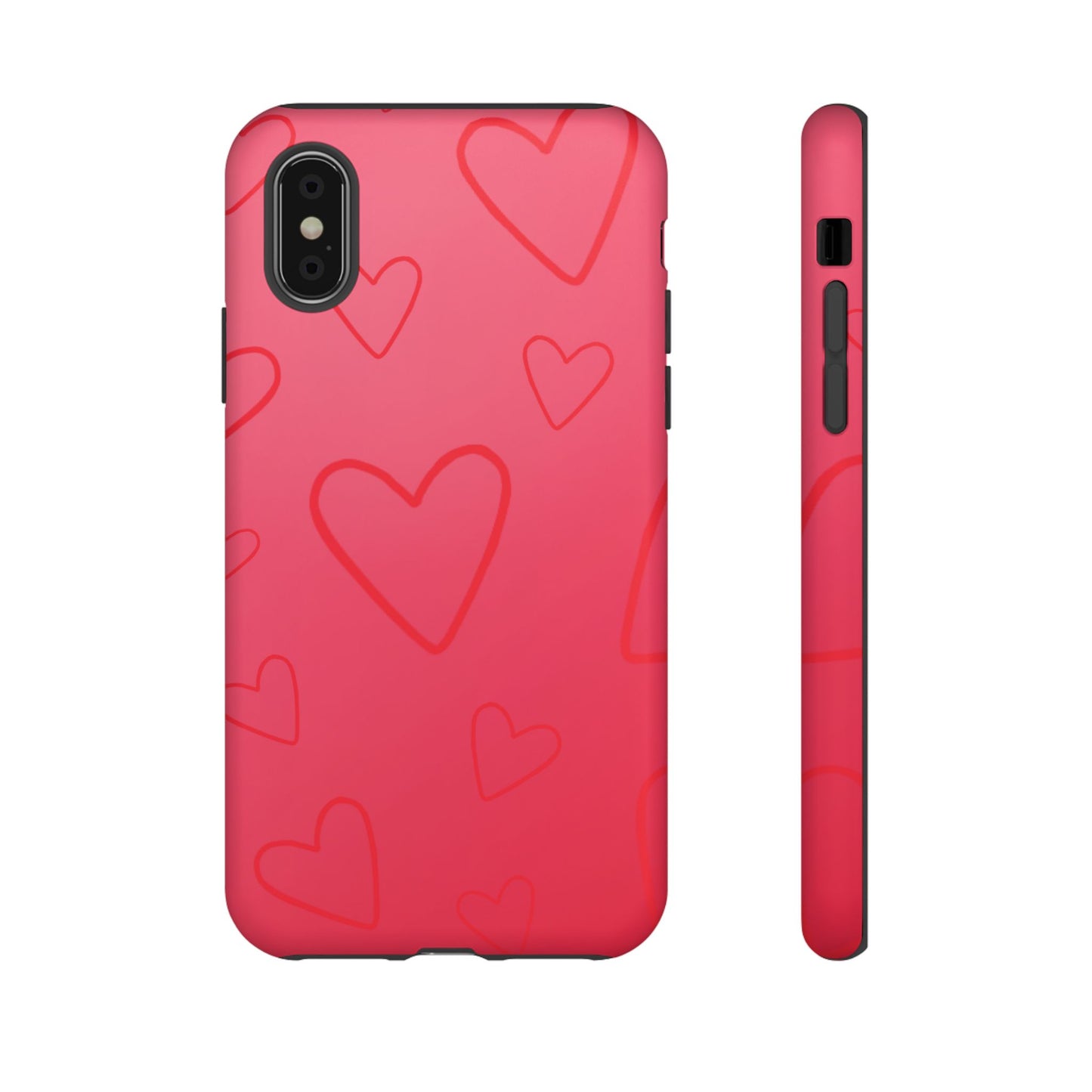 Hearts Red Tough Cases