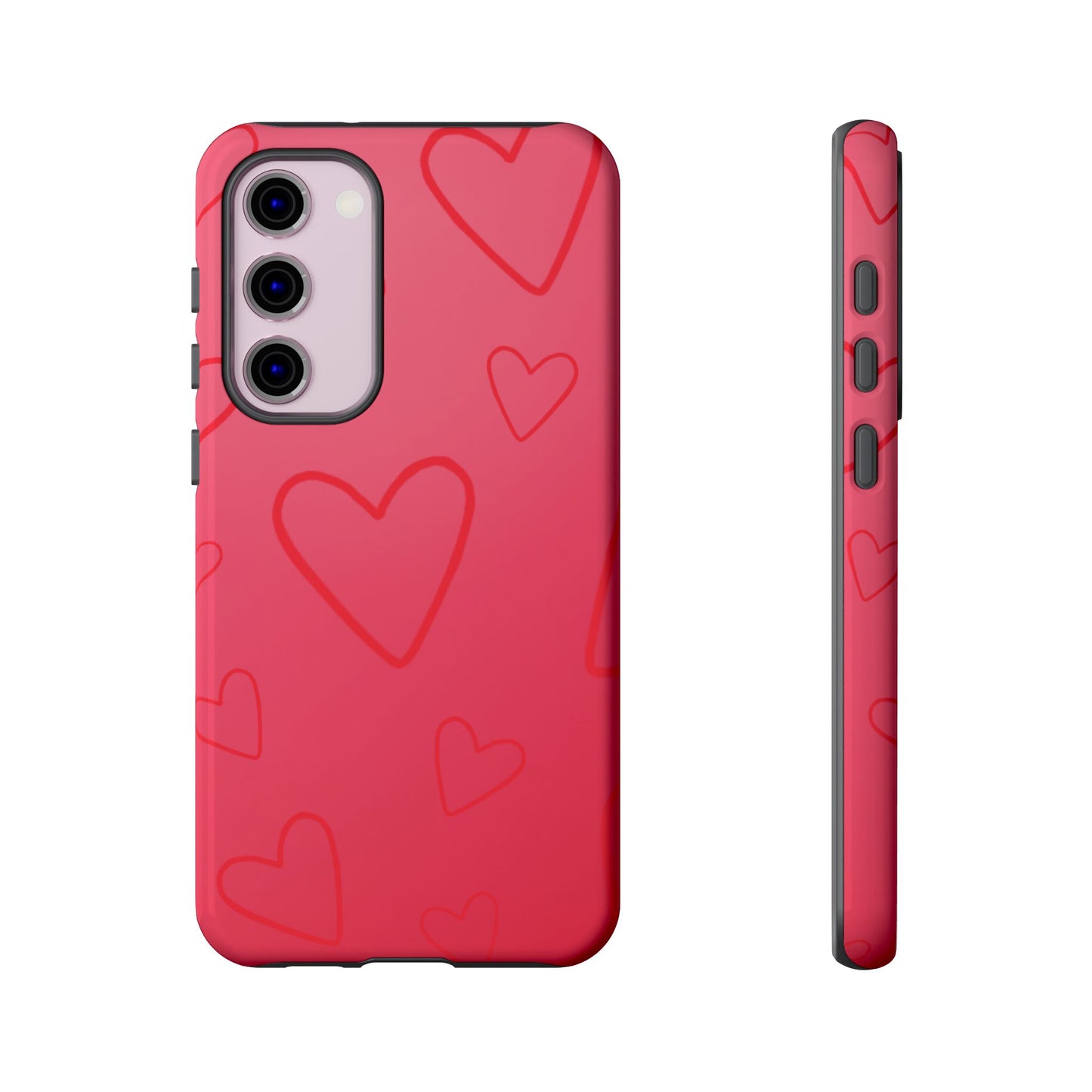 Hearts Red Tough Cases