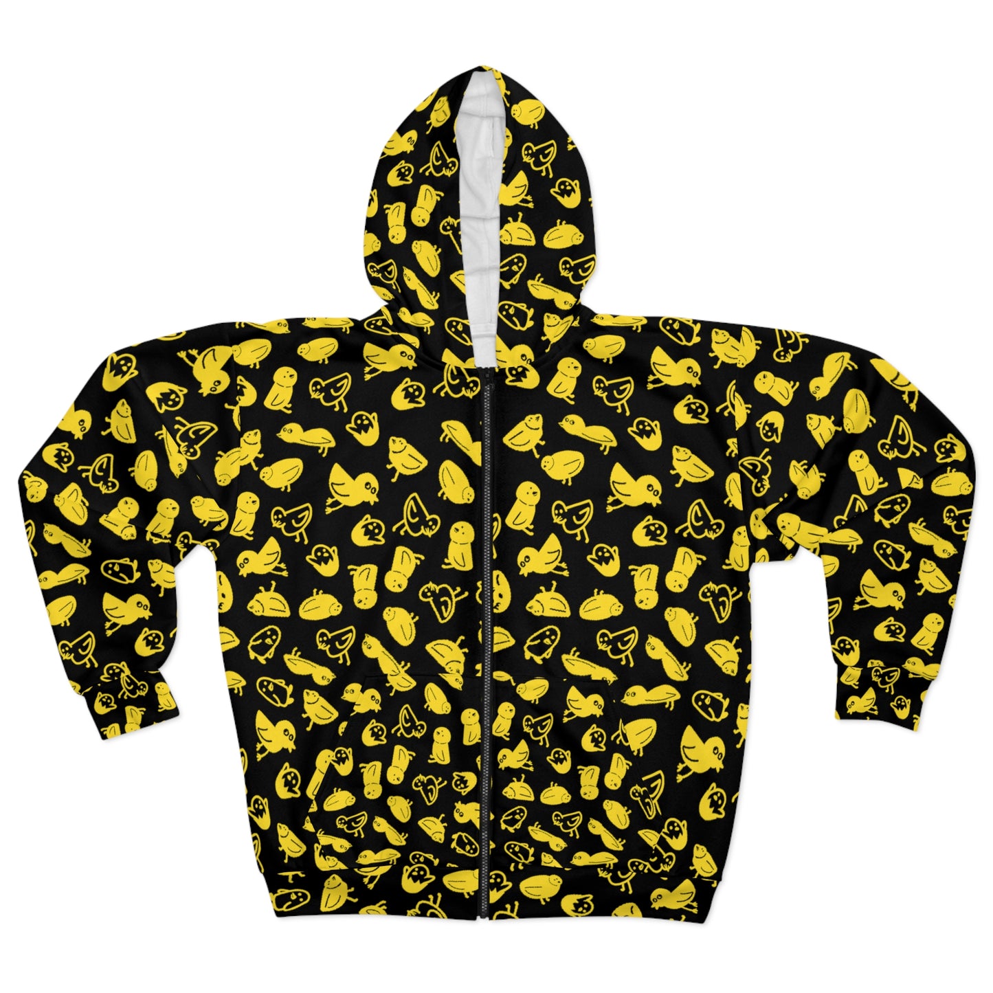 Silly Birds Unisex Zip Hoodie