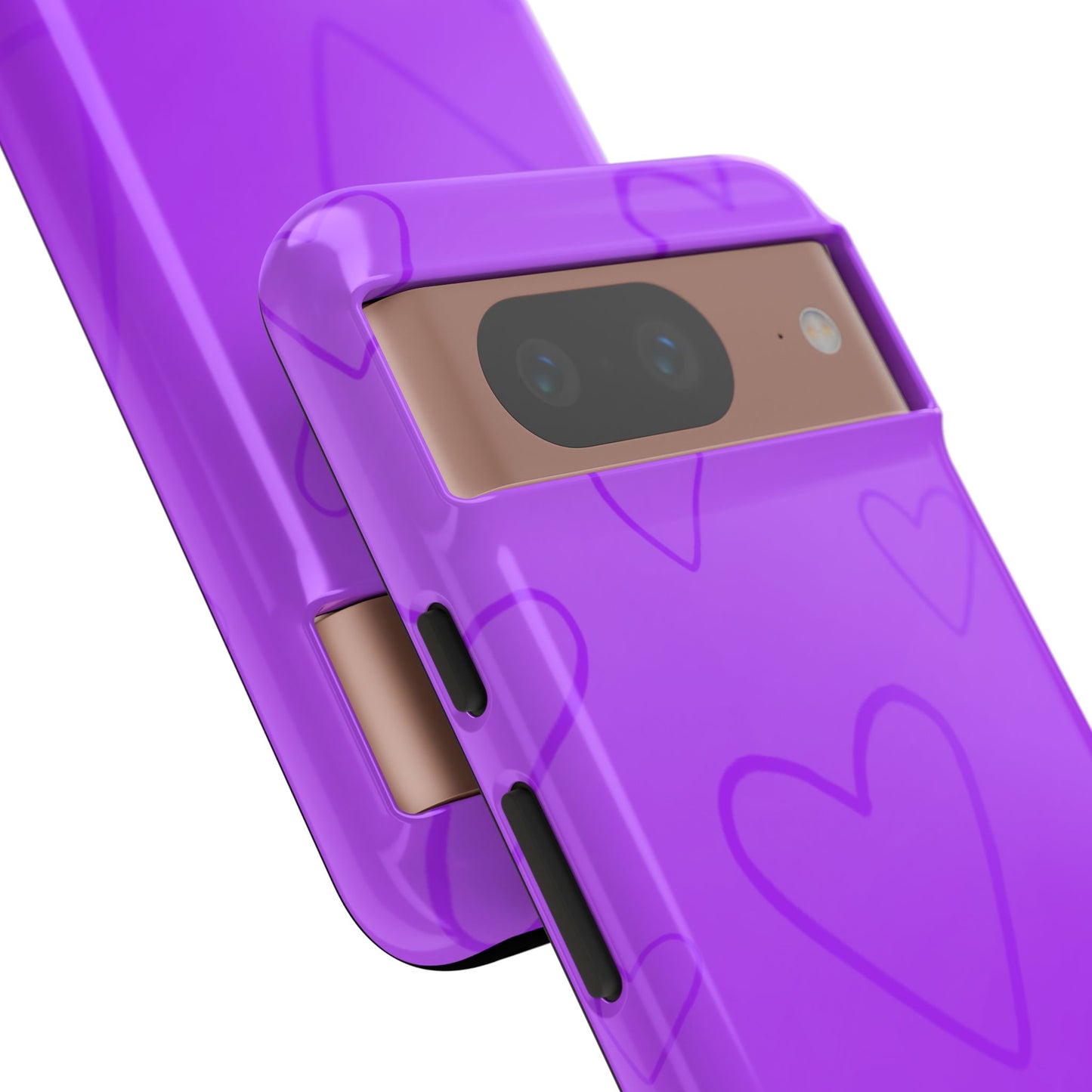 Hearts Purple Tough Cases