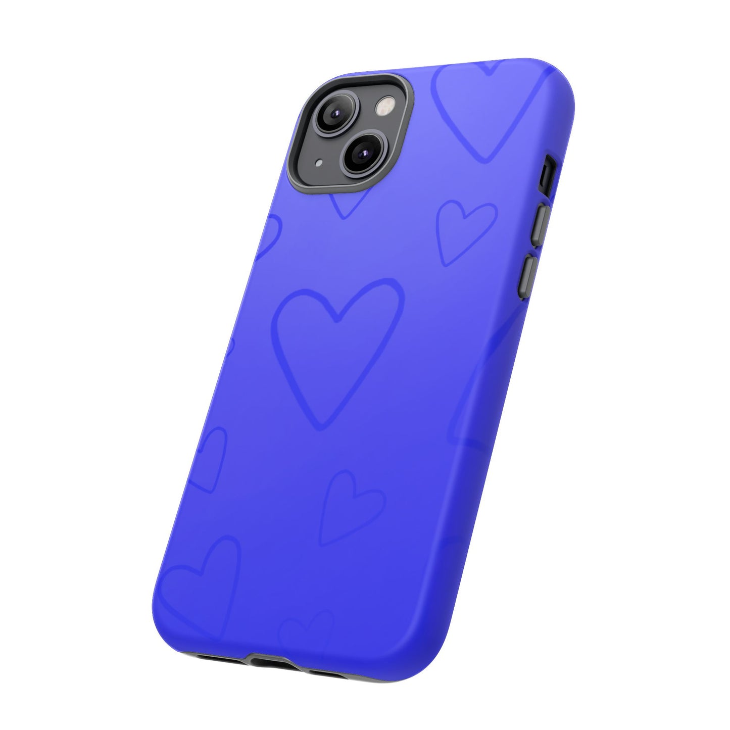 Hearts Blue Tough Cases