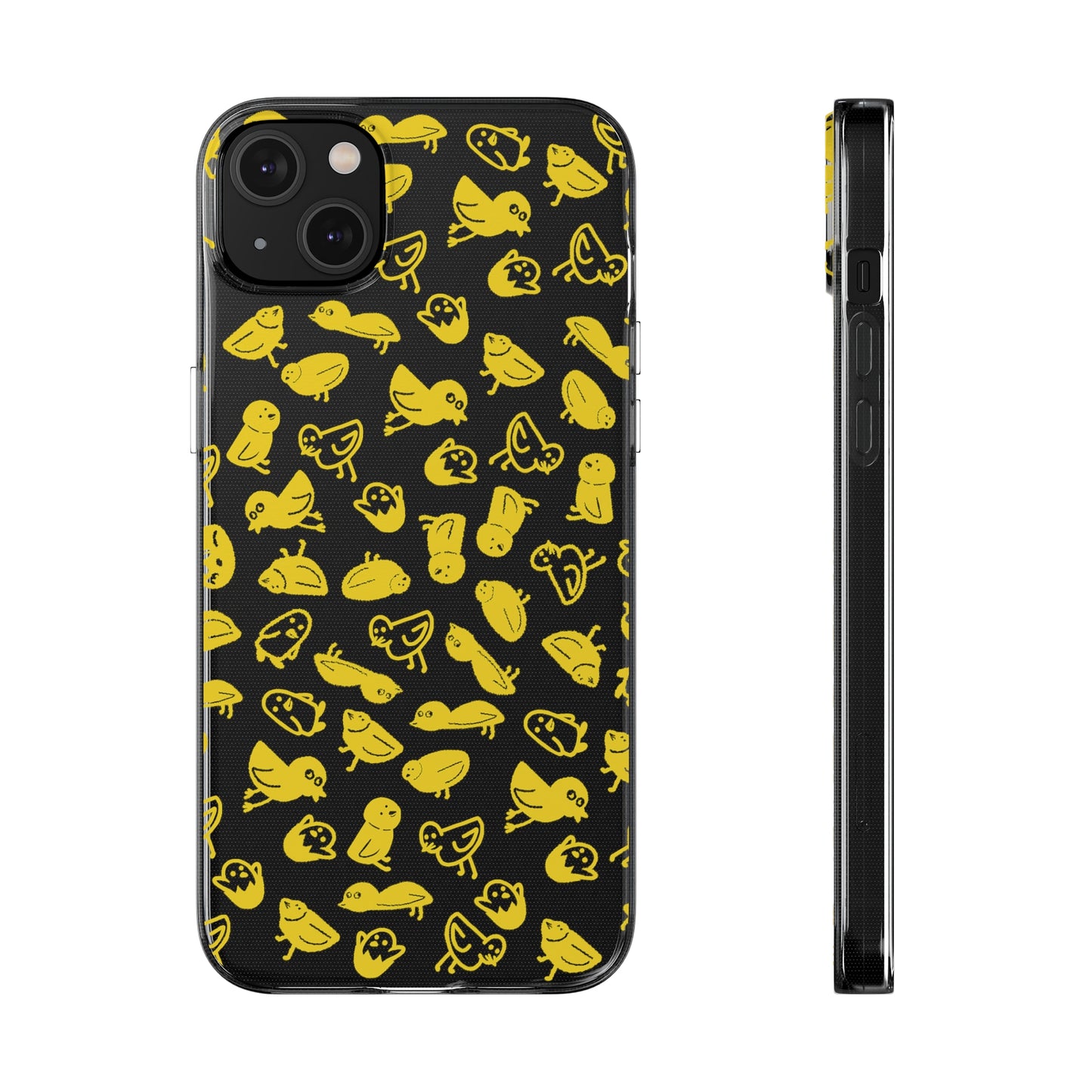 Silly Birds Clear Soft Phone Cases