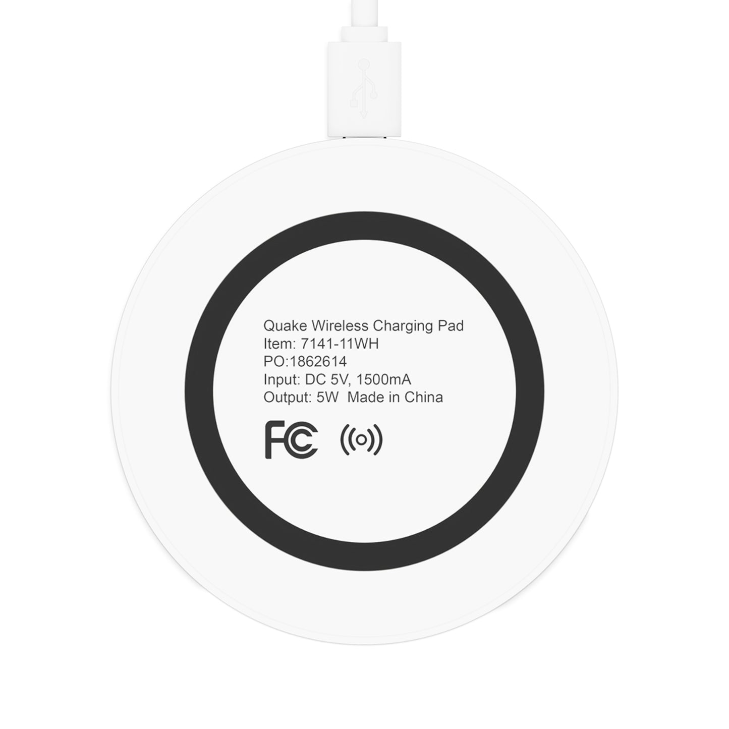 Black & White Quake Wireless Charging Pad