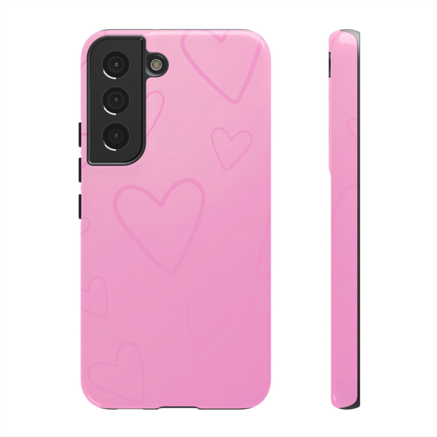 Hearts Pink Tough Cases