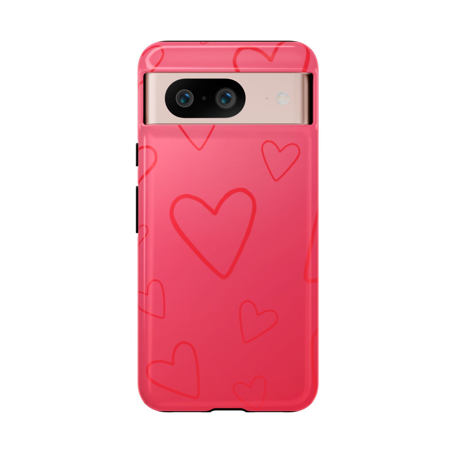 Hearts Red Tough Cases