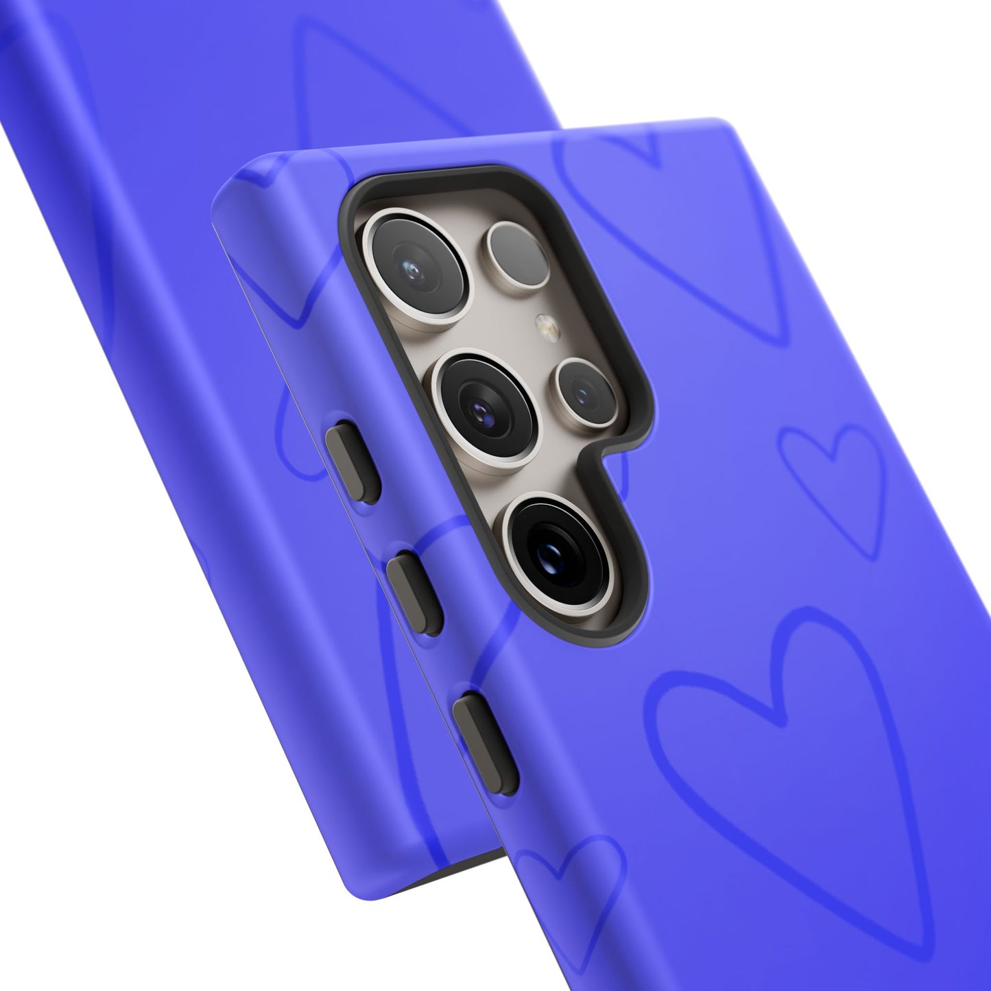 Hearts Blue Tough Cases