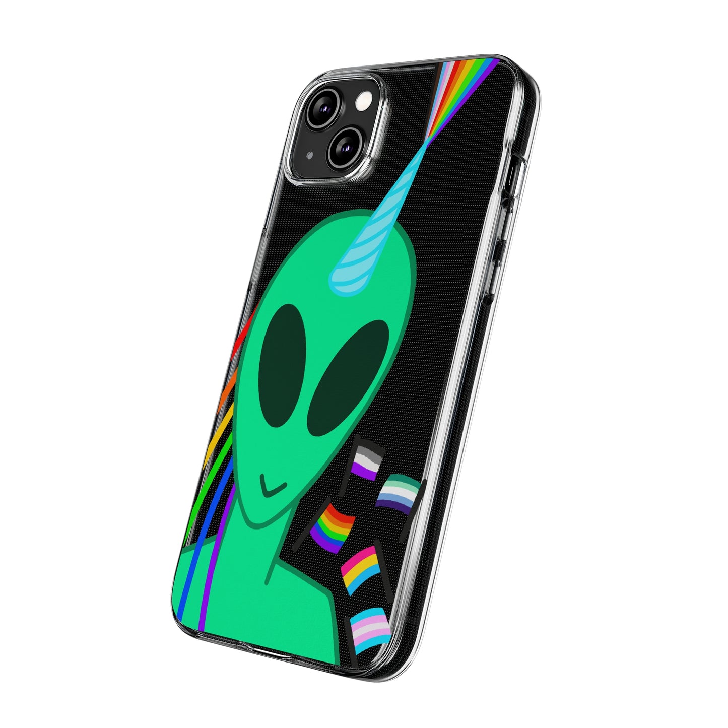 Gay Alien Clear Soft Phone Cases