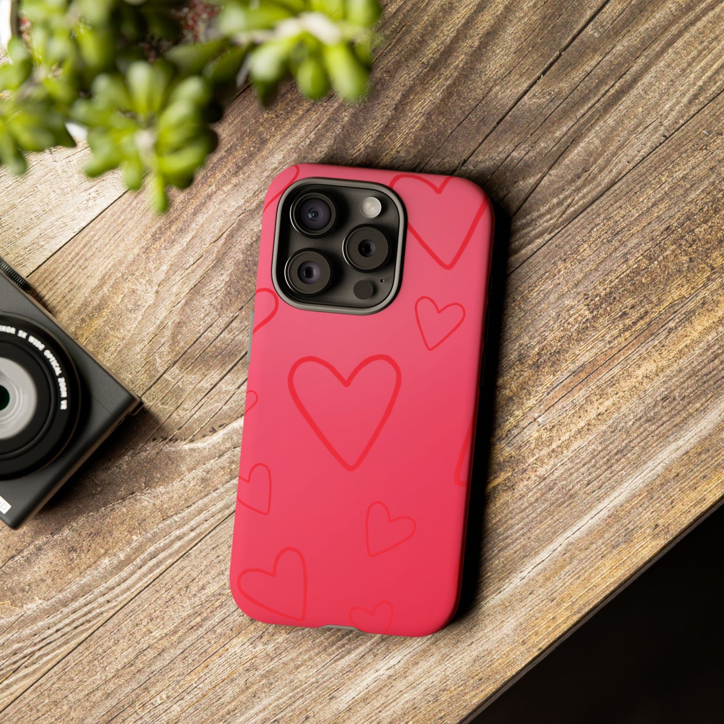 Hearts Red Tough Cases