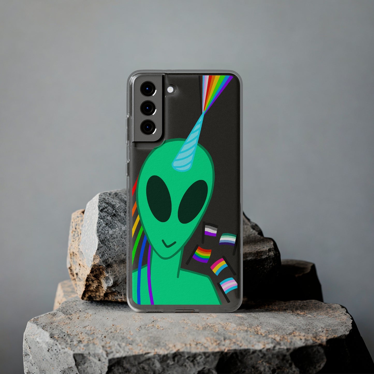 Gay Alien Clear Soft Phone Cases