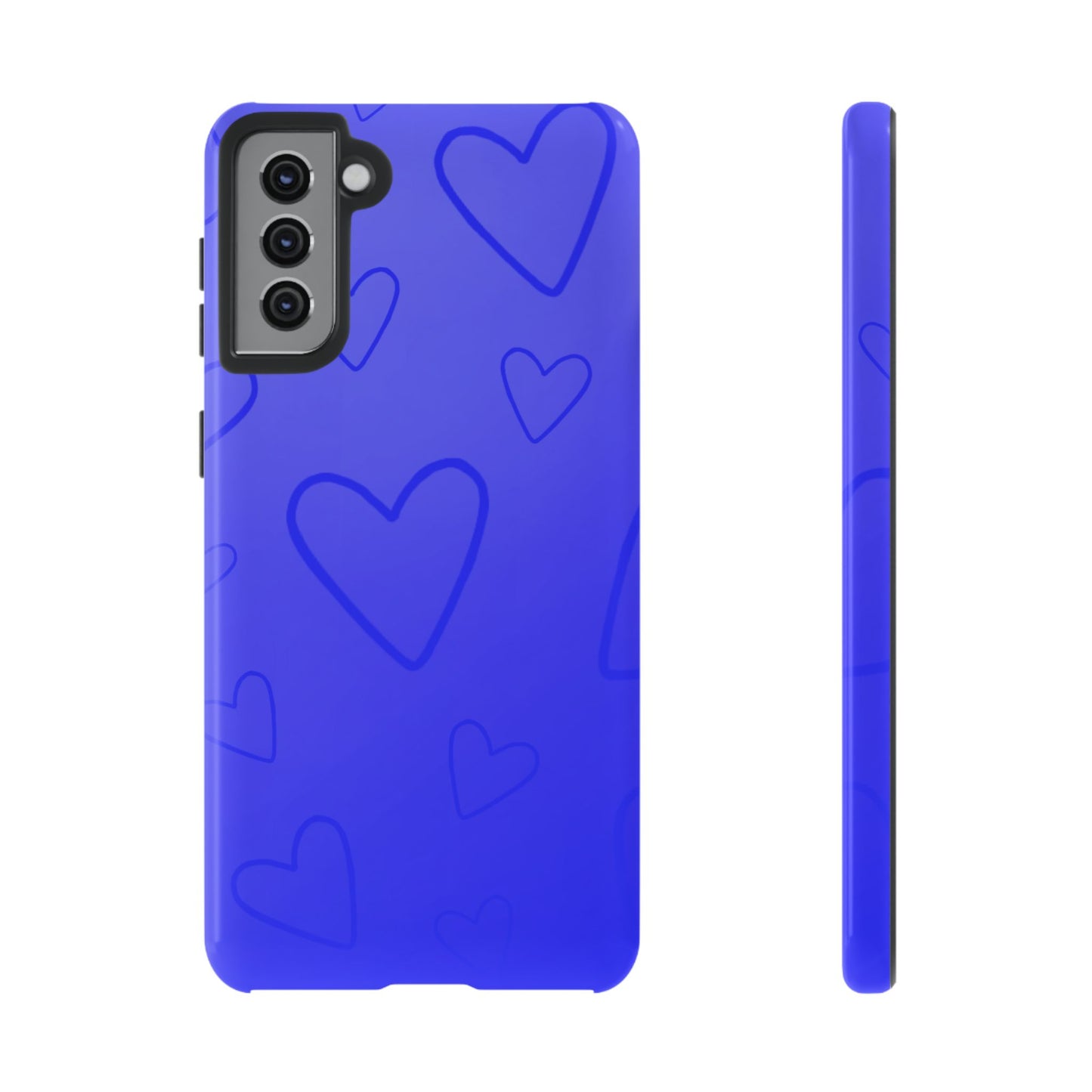 Hearts Blue Tough Cases