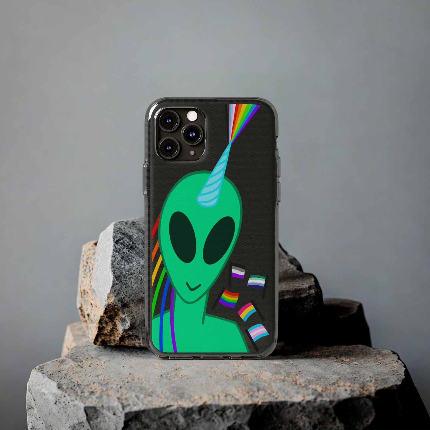 Gay Alien Clear Soft Phone Cases