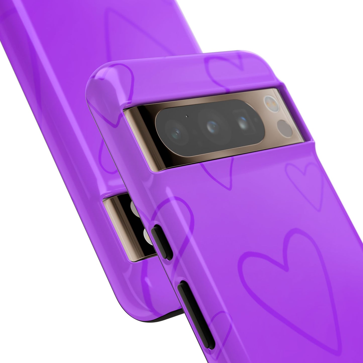 Hearts Purple Tough Cases