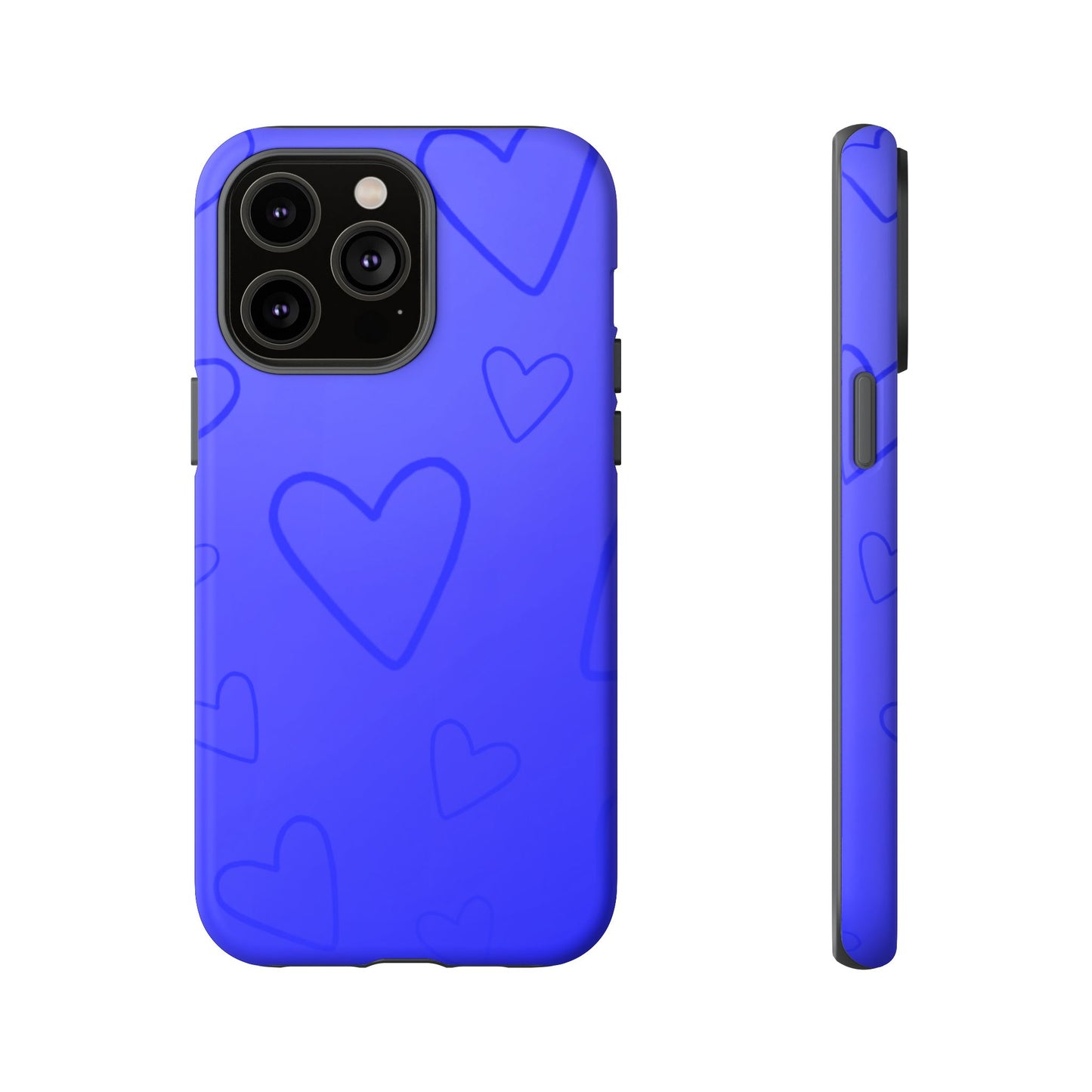 Hearts Blue Tough Cases