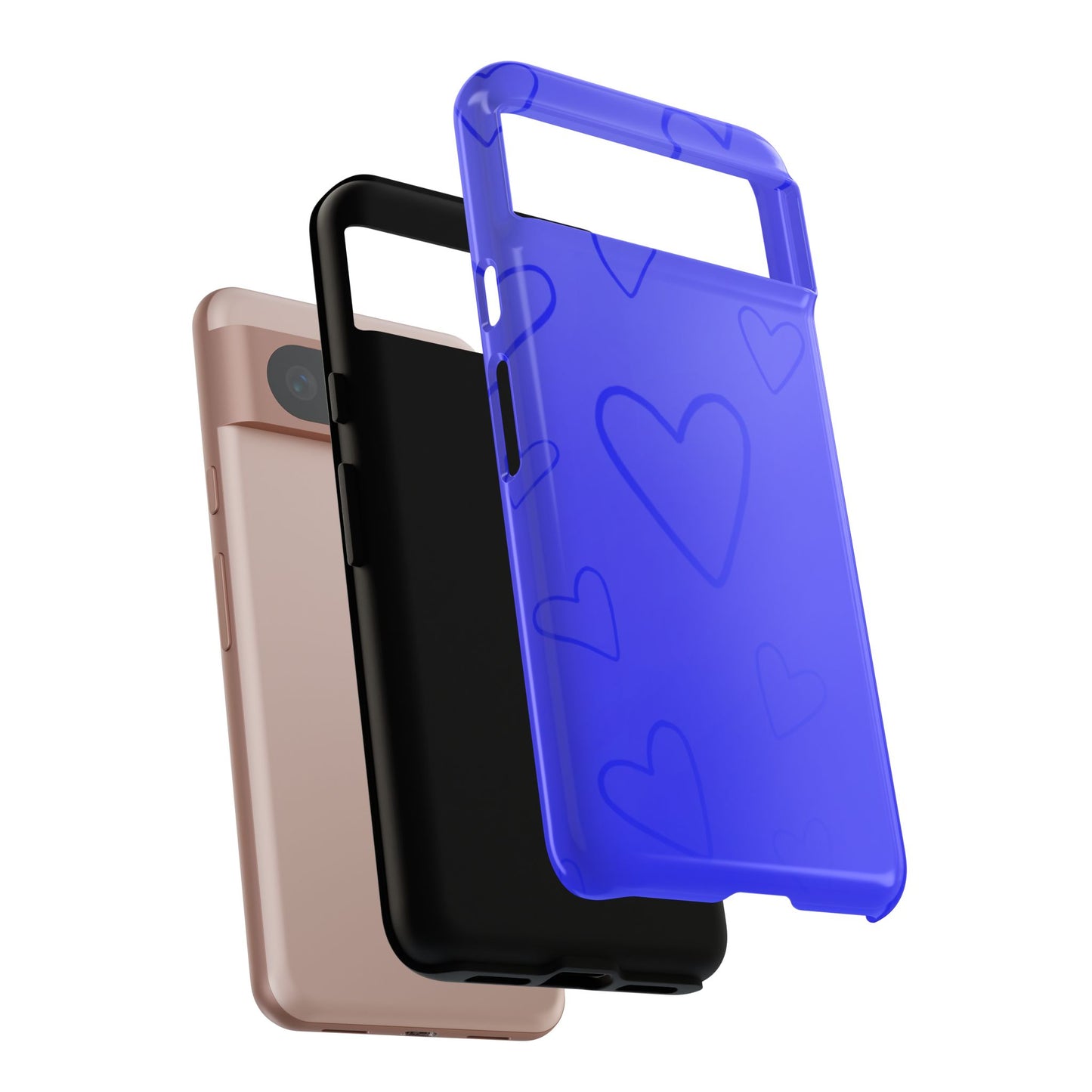 Hearts Blue Tough Cases