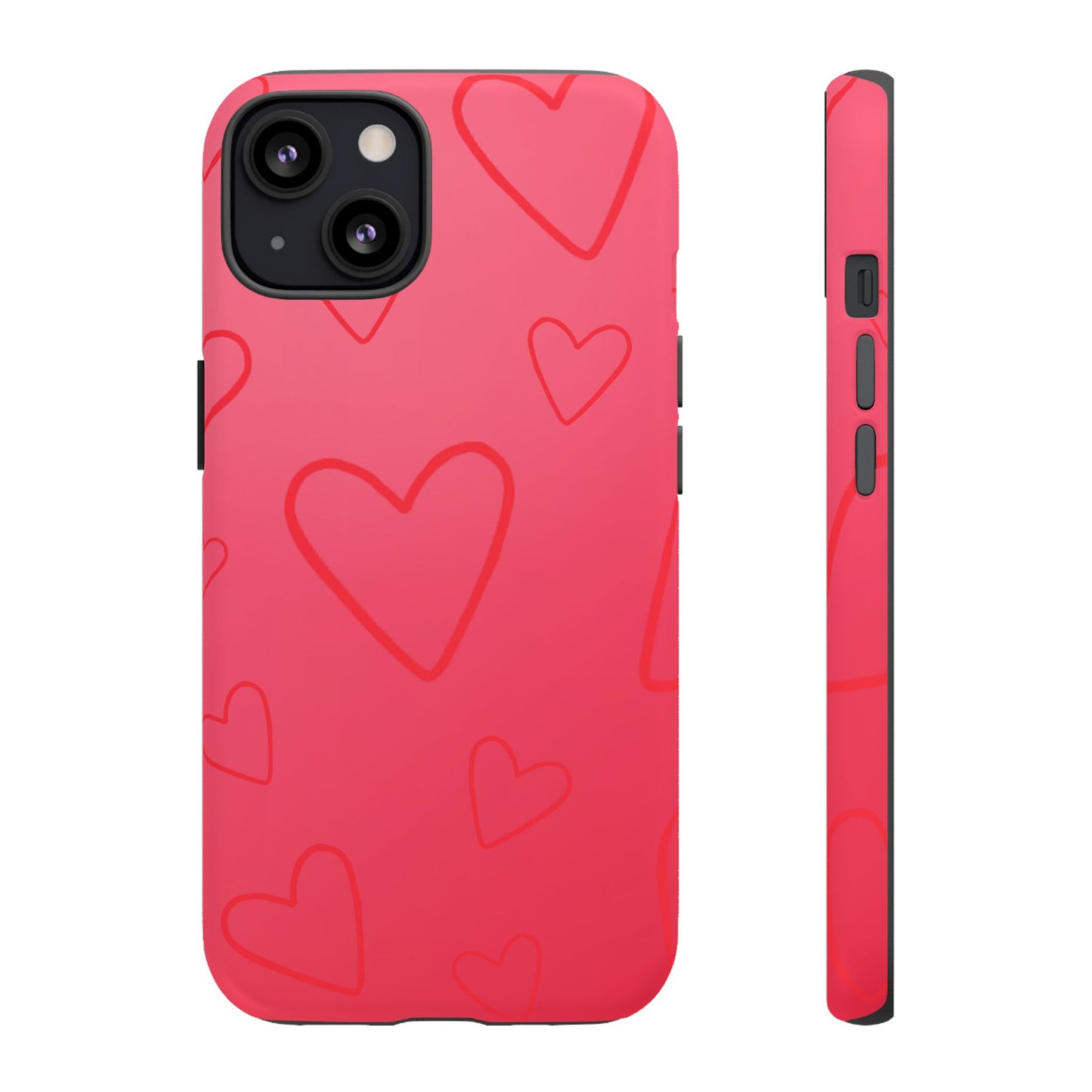 Hearts Red Tough Cases