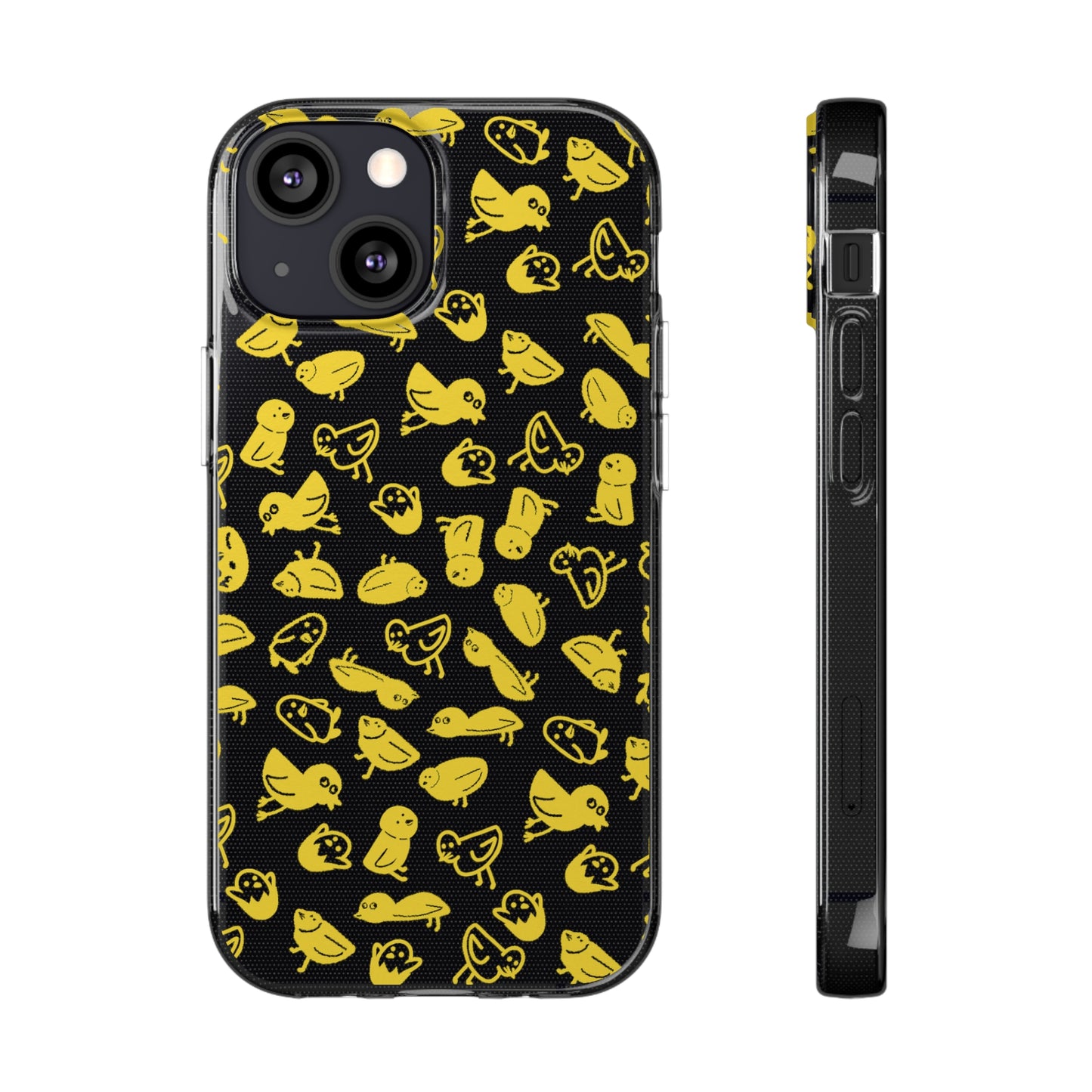 Silly Birds Clear Soft Phone Cases